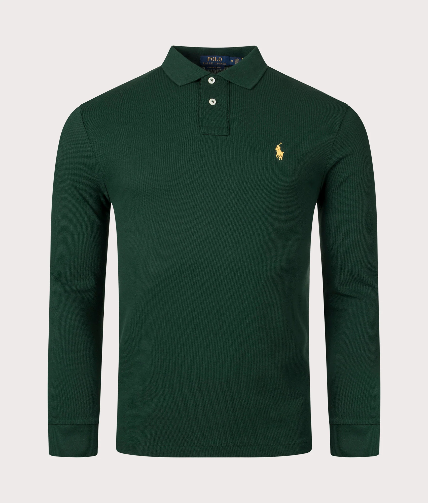 Custom Slim Fit Long Sleeve Polo Shirt
