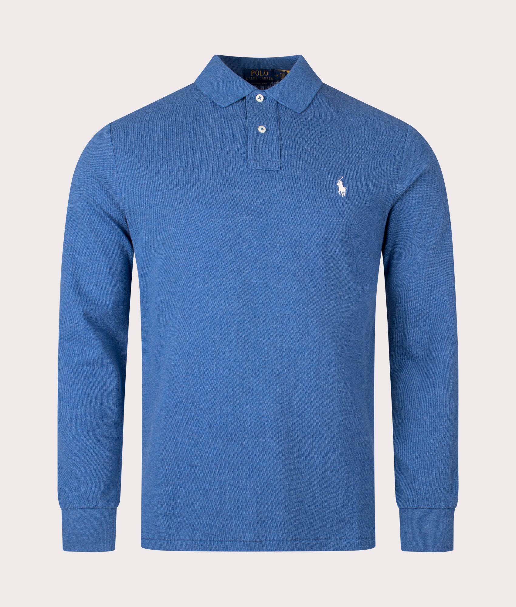 Custom Slim Fit Long Sleeve Polo Shirt