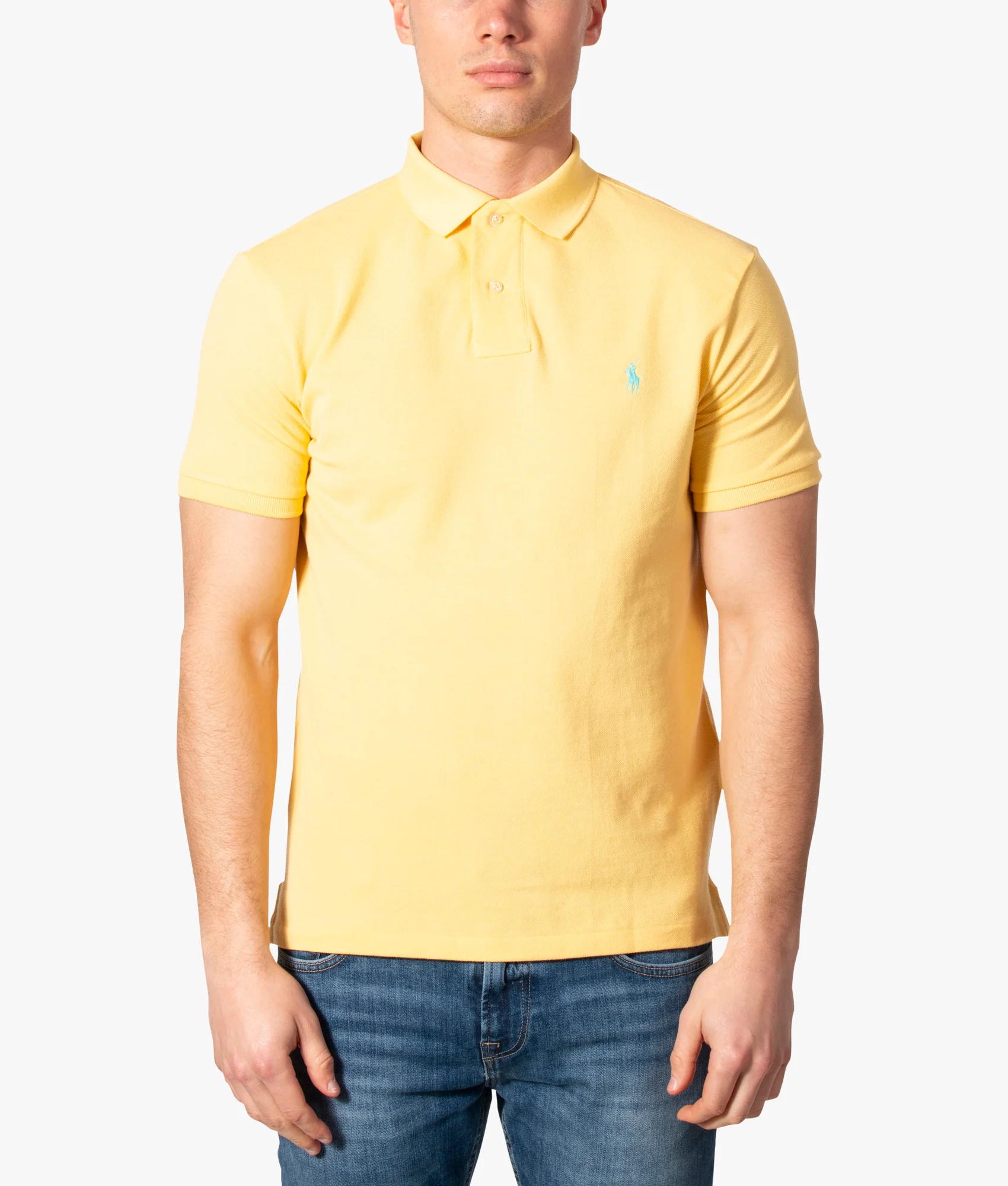 Custom Slim Fit Mesh Polo Shirt - Image 2