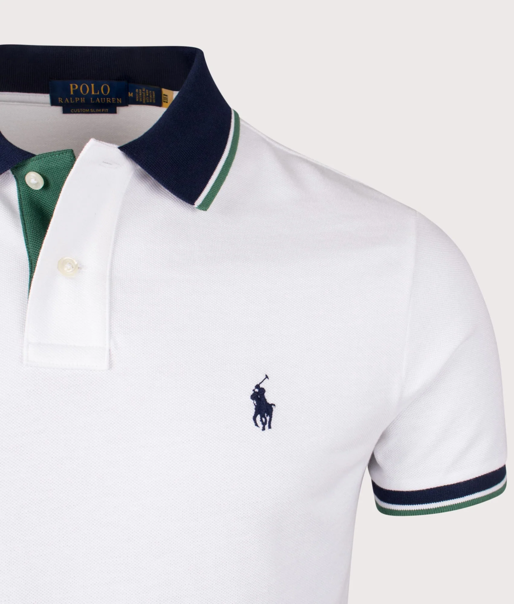 Custom Slim Fit Mesh Polo Shirt - Image 2