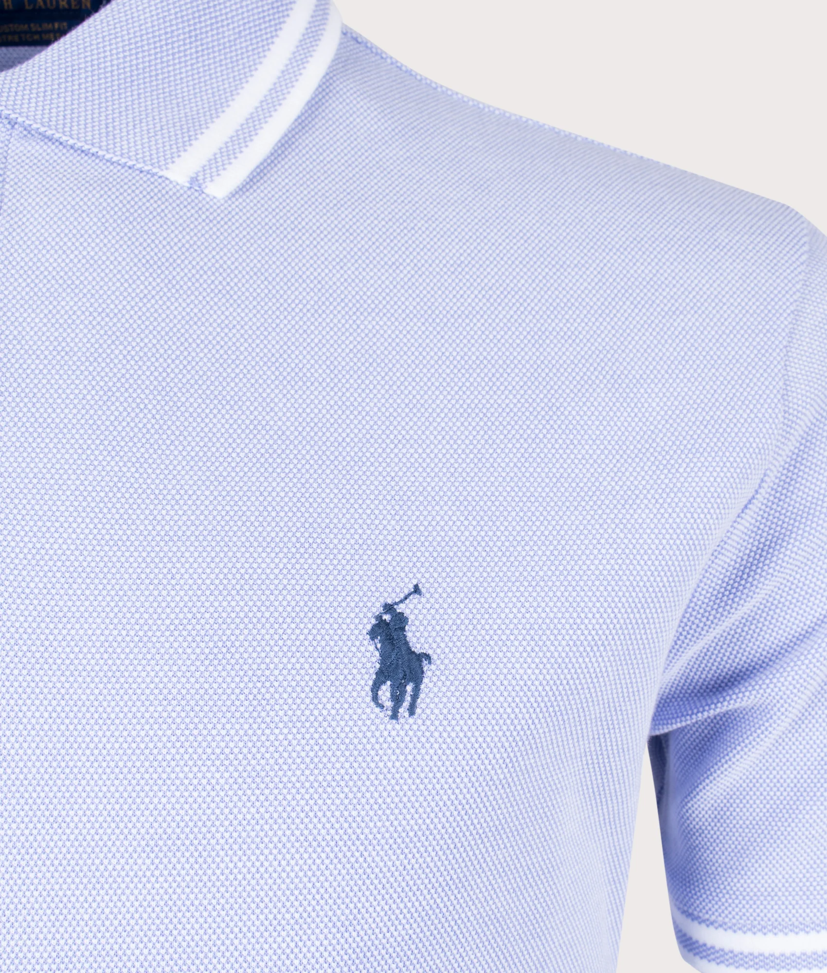 Custom Slim Fit Mesh Polo Shirt - Image 2