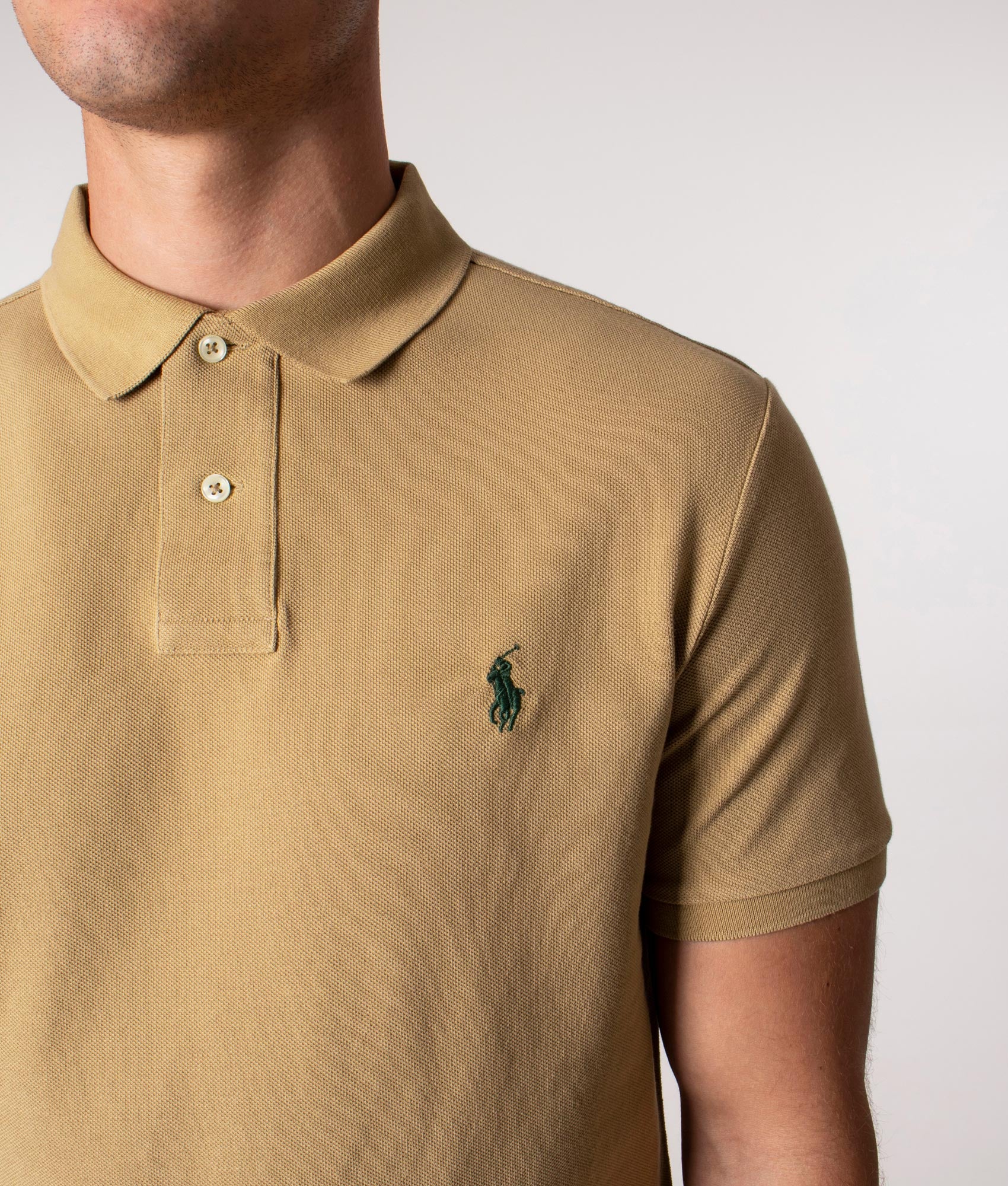 Custom Slim Fit Mesh Polo Shirt - Image 3