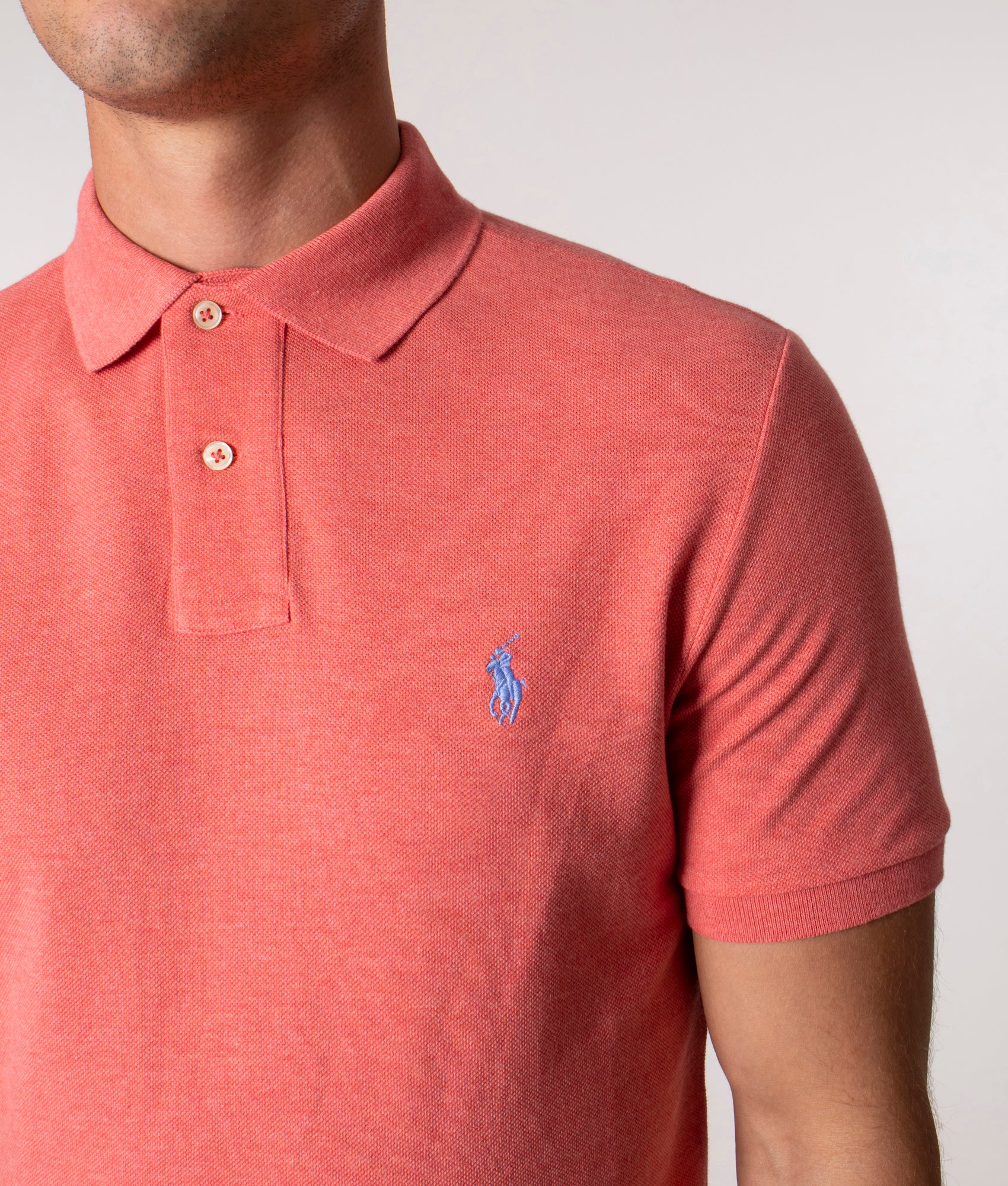 Custom Slim Fit Mesh Polo Shirt - Image 3