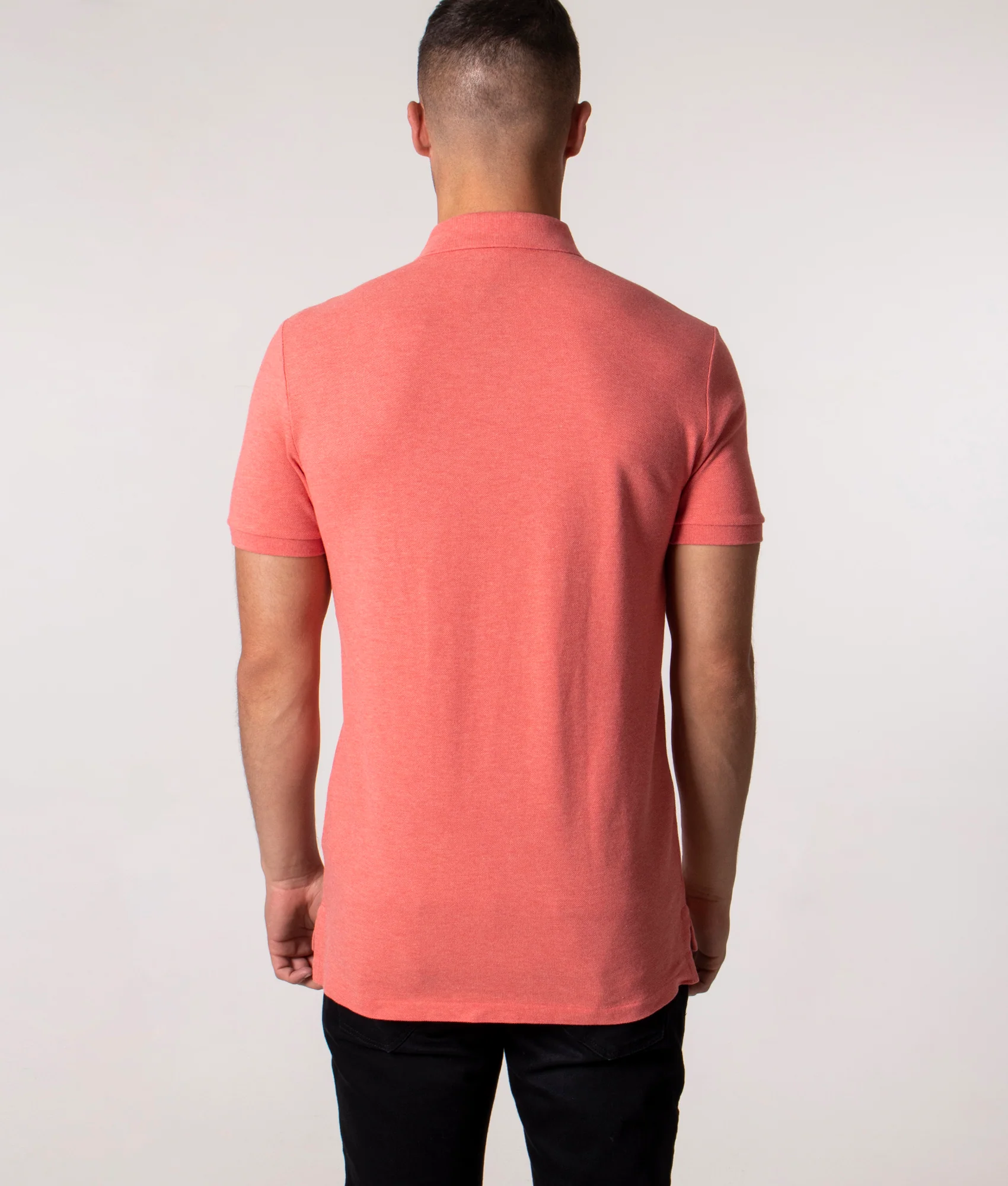 Custom Slim Fit Mesh Polo Shirt - Image 4