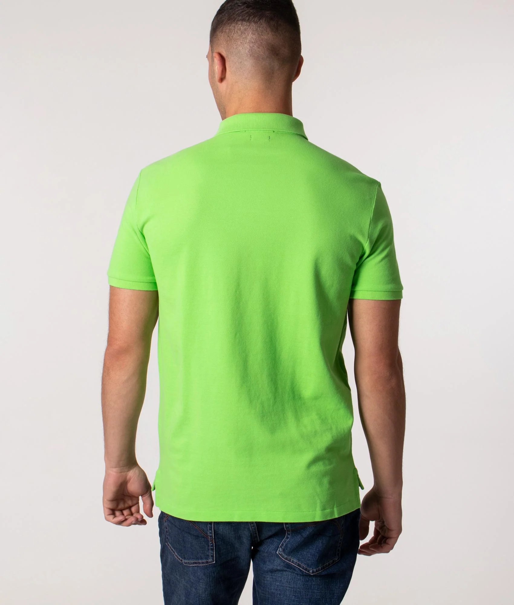 Custom Slim Fit Mesh Polo Shirt - Image 4