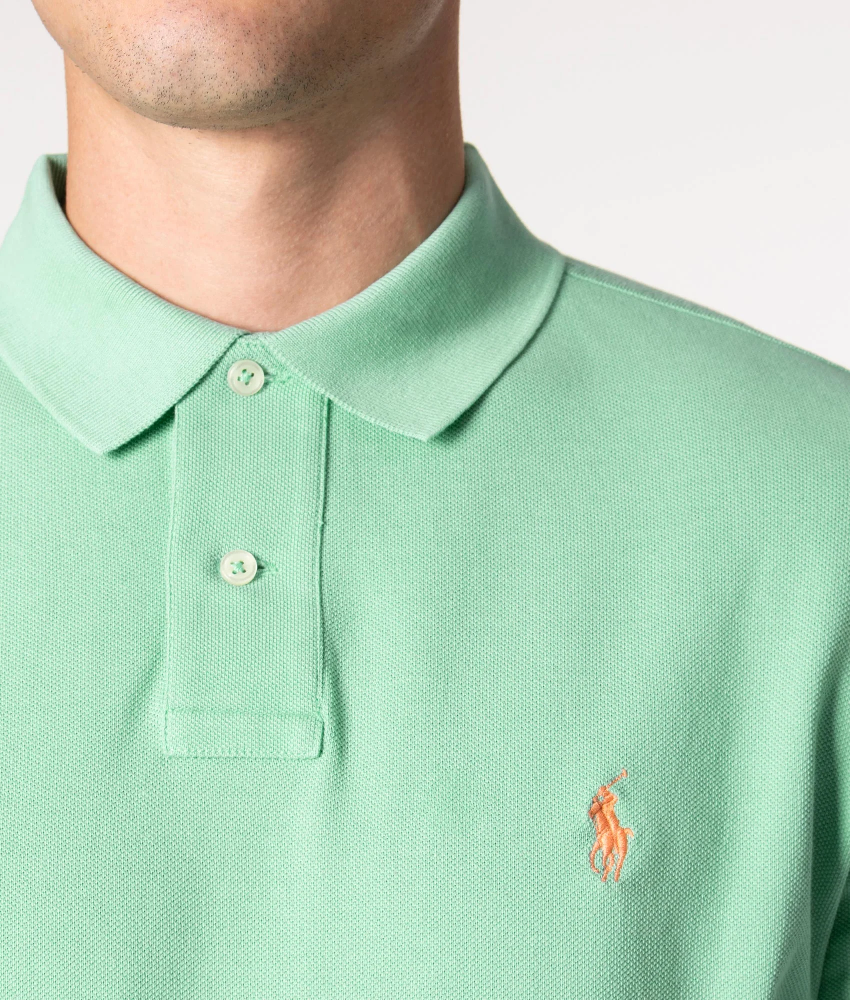 Custom Slim Fit Mesh Polo Shirt - Image 3