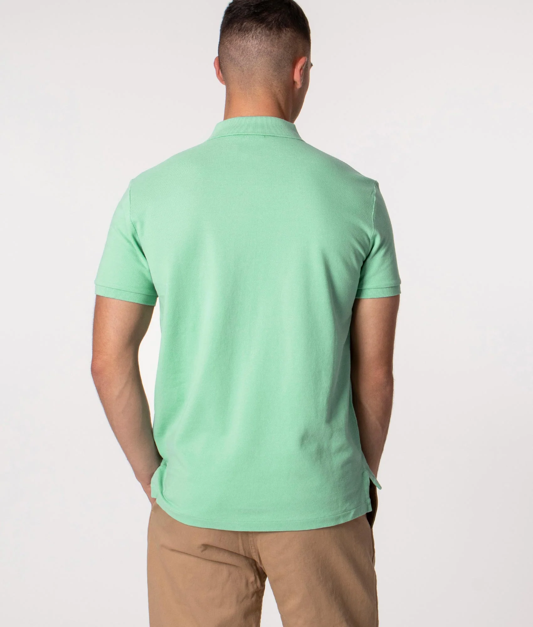 Custom Slim Fit Mesh Polo Shirt - Image 4