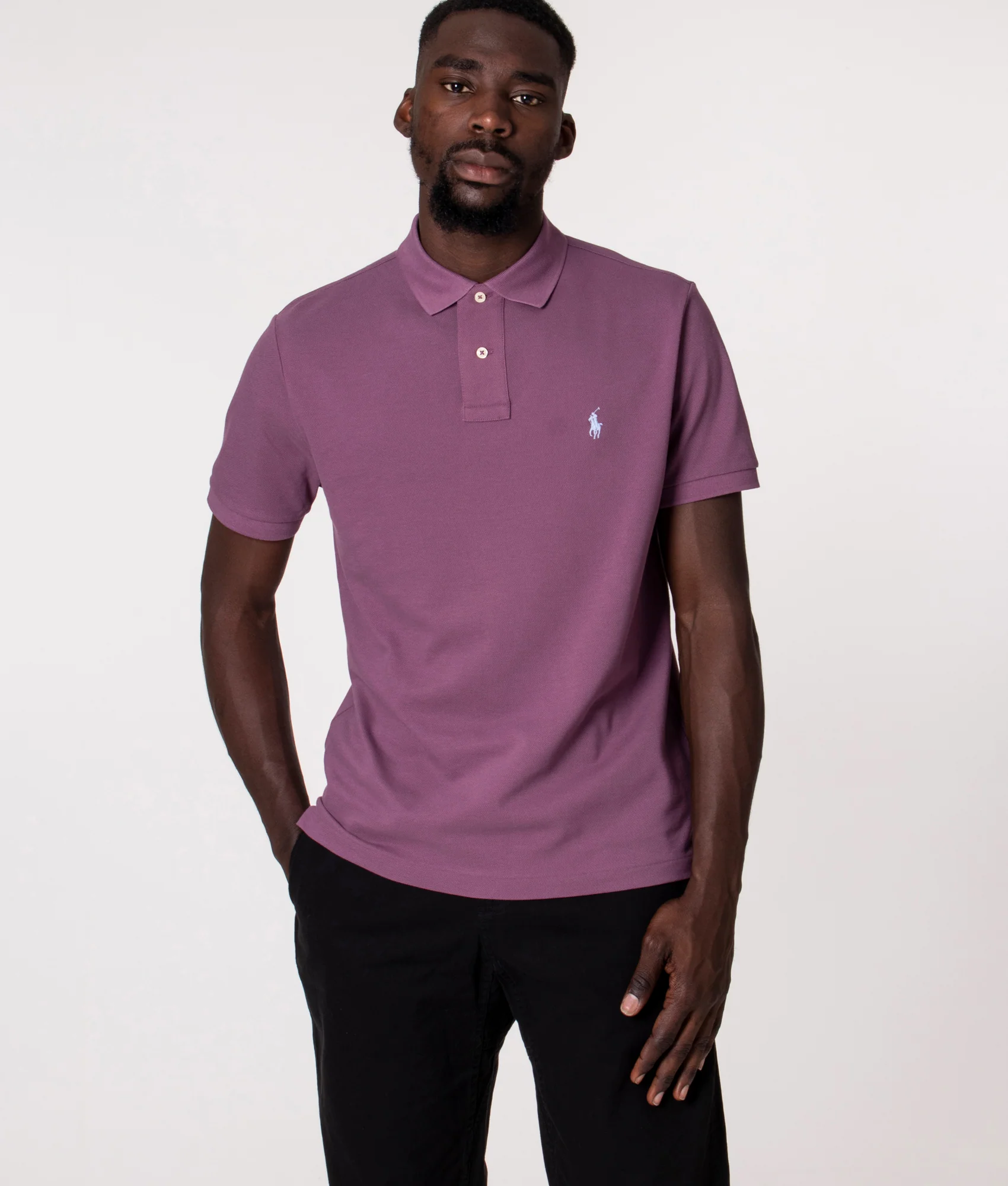 Custom Slim Fit Mesh Polo Shirt - Image 2