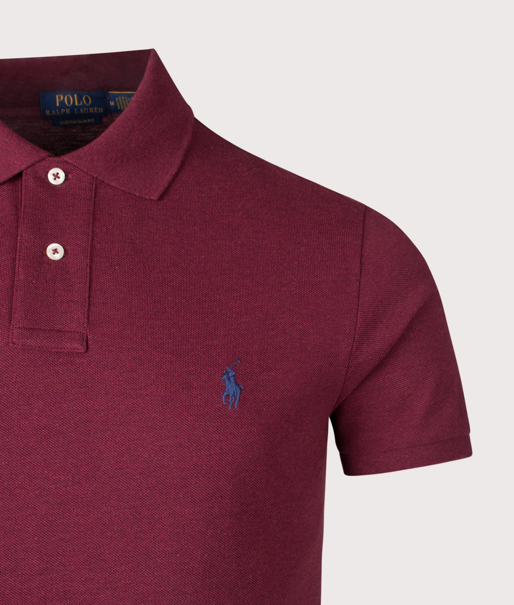 Custom Slim Fit Mesh Polo Shirt - Image 2