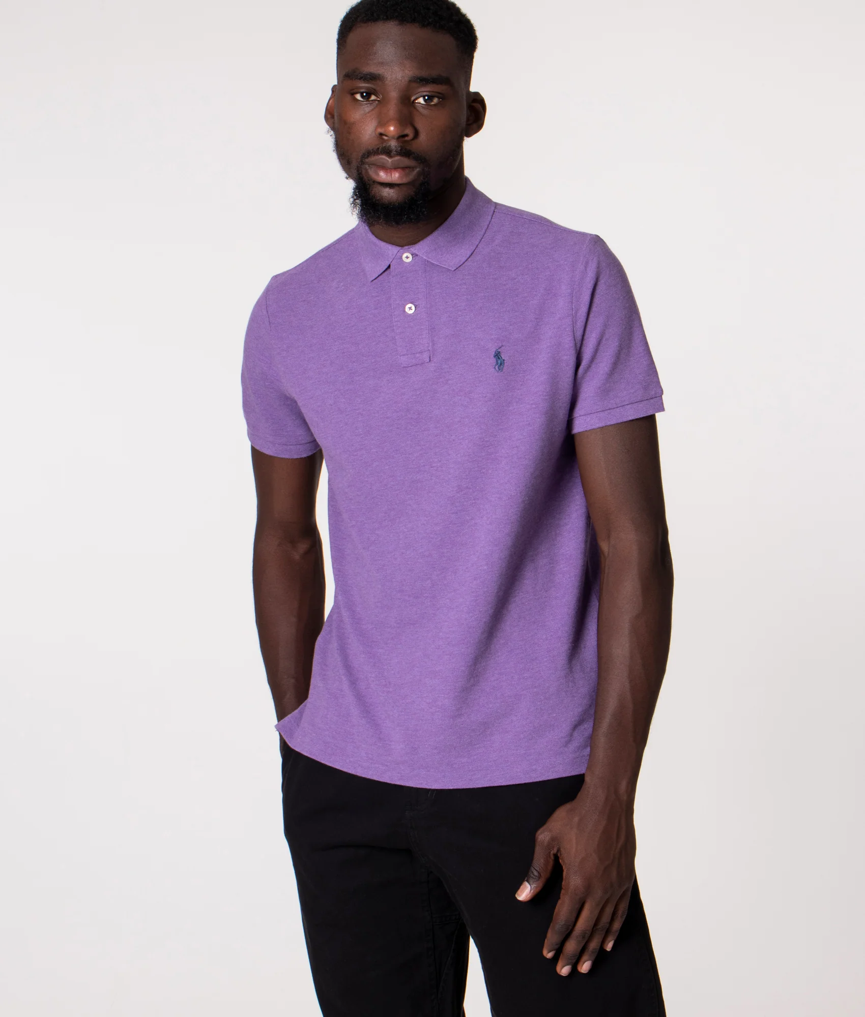 Custom Slim Fit Mesh Polo Shirt - Image 2