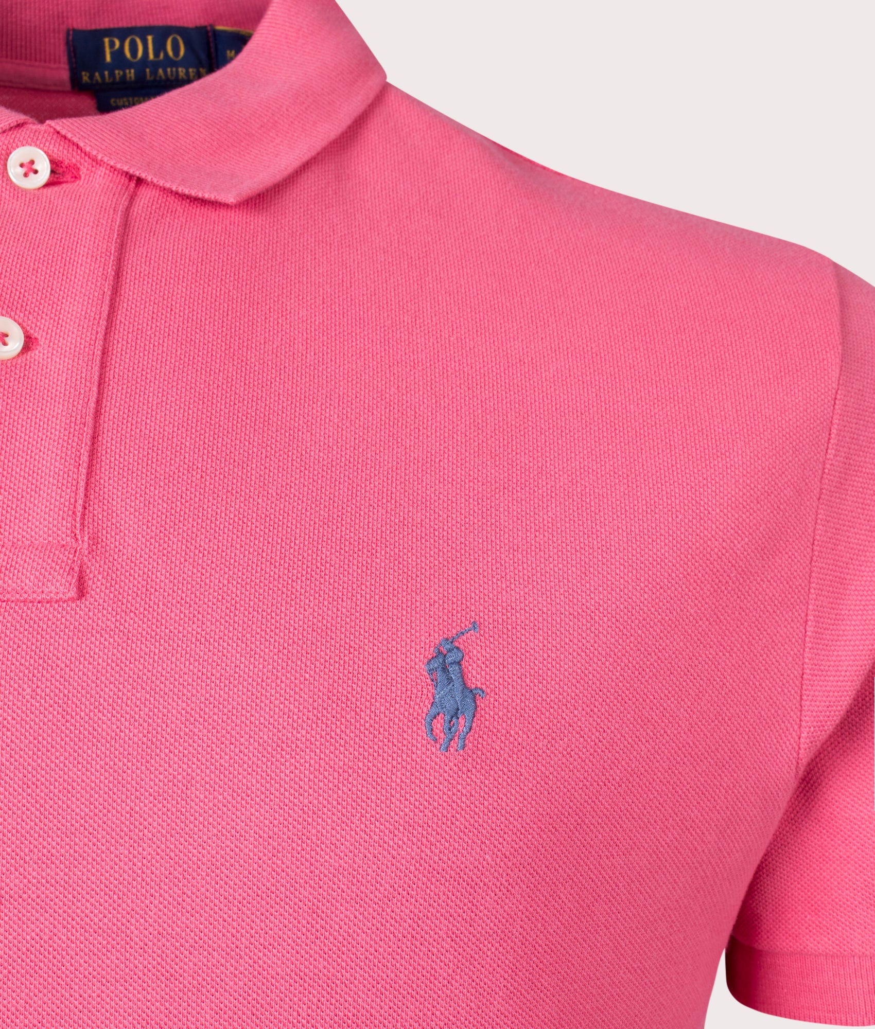 Custom Slim Fit Mesh Polo Shirt - Image 2