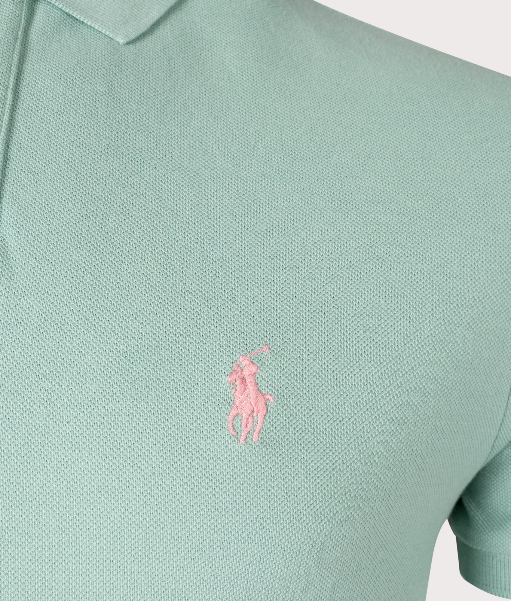 Custom Slim Fit Mesh Polo Shirt - Image 2
