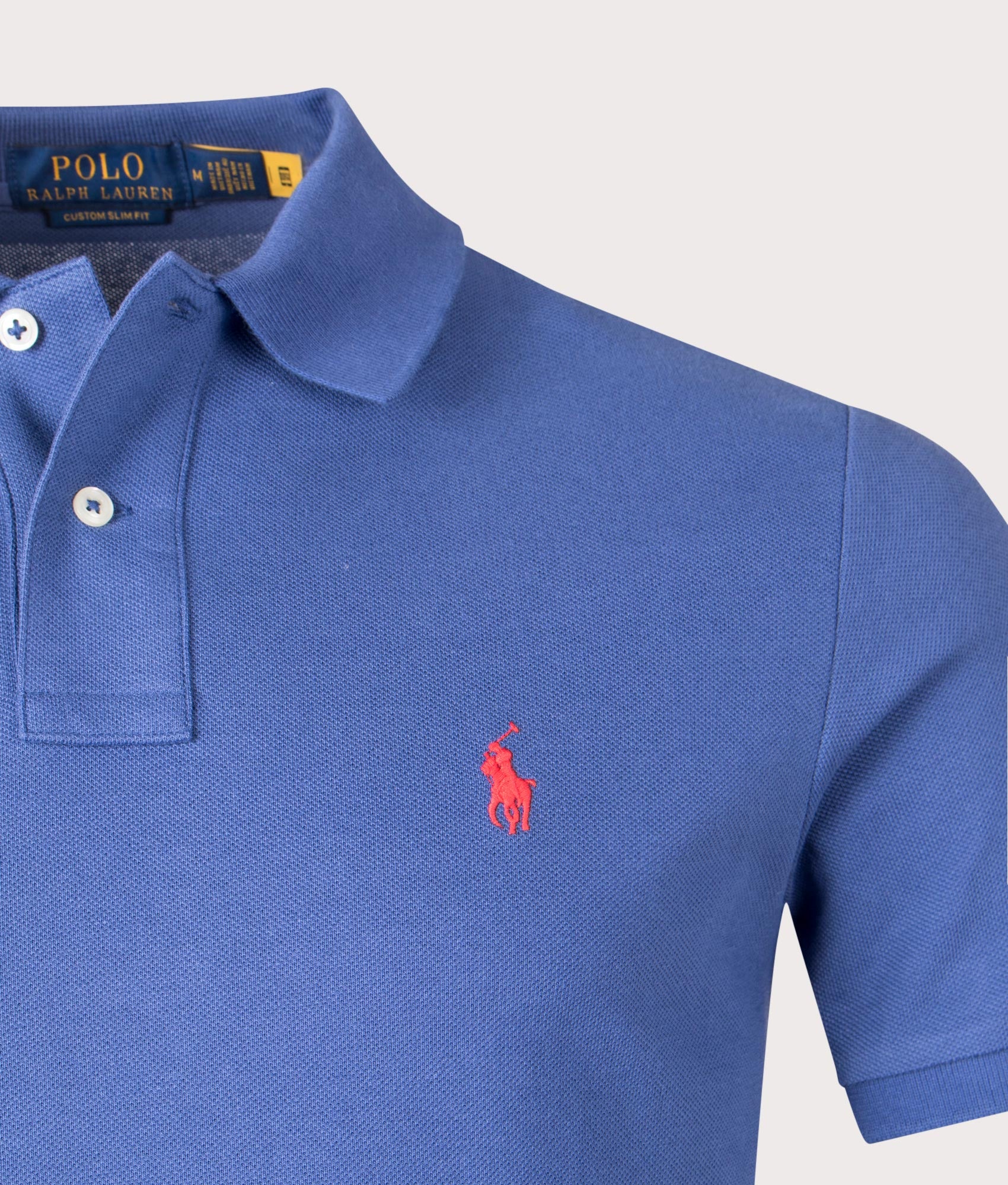 Custom Slim Fit Mesh Polo Shirt - Image 2