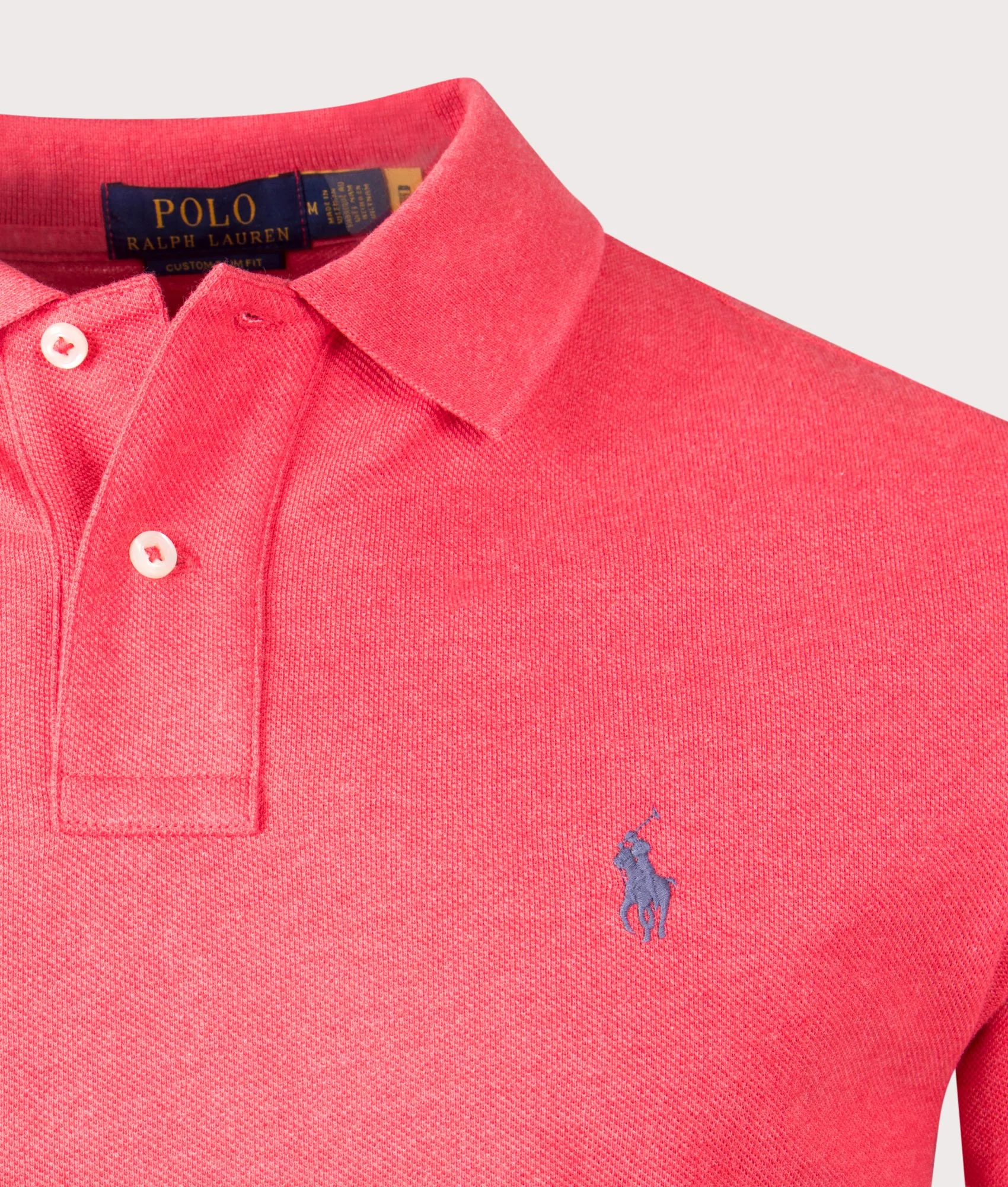 Custom Slim Fit Mesh Polo Shirt - Image 2