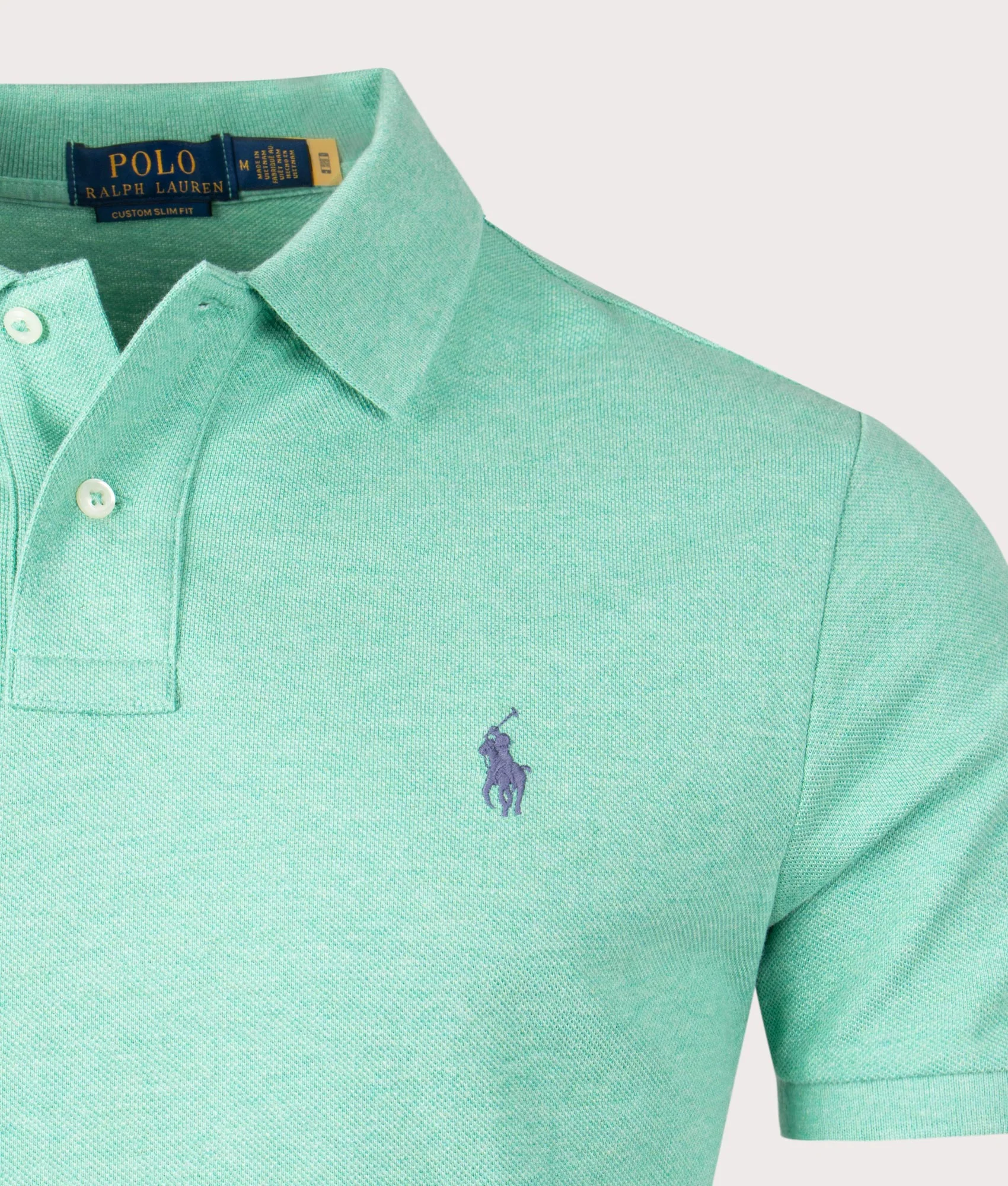 Custom Slim Fit Mesh Polo Shirt - Image 2