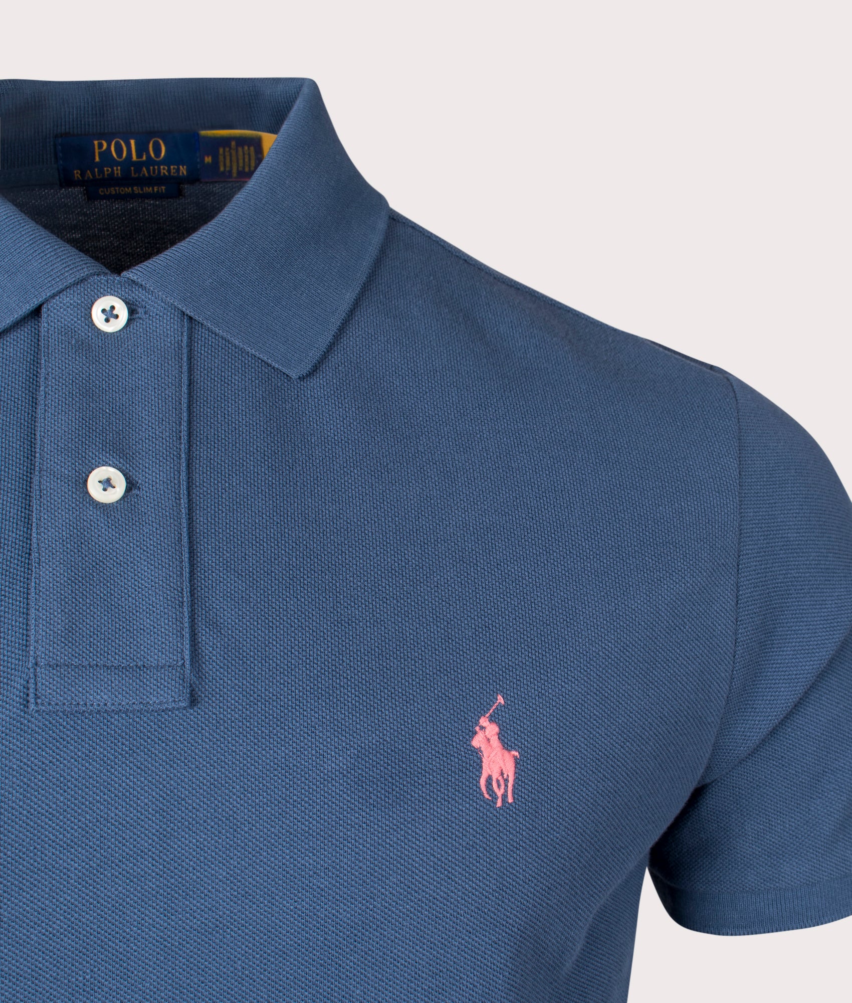 Custom Slim Fit Mesh Polo Shirt - Image 2