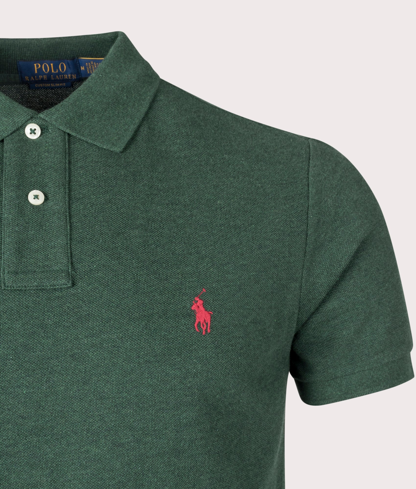 Custom Slim Fit Mesh Polo Shirt - Image 2