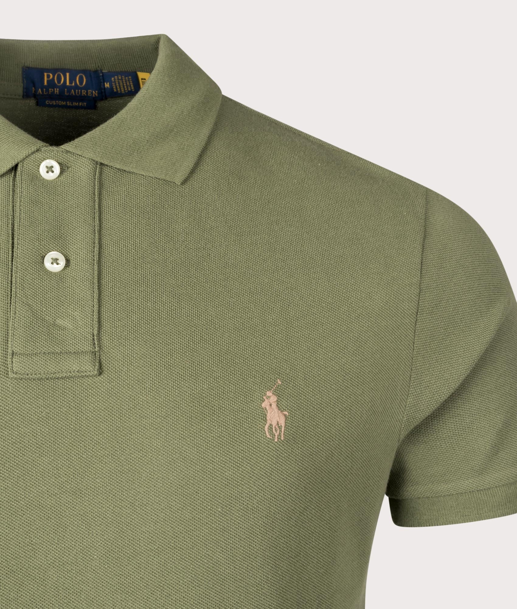 Custom Slim Fit Mesh Polo Shirt - Image 2