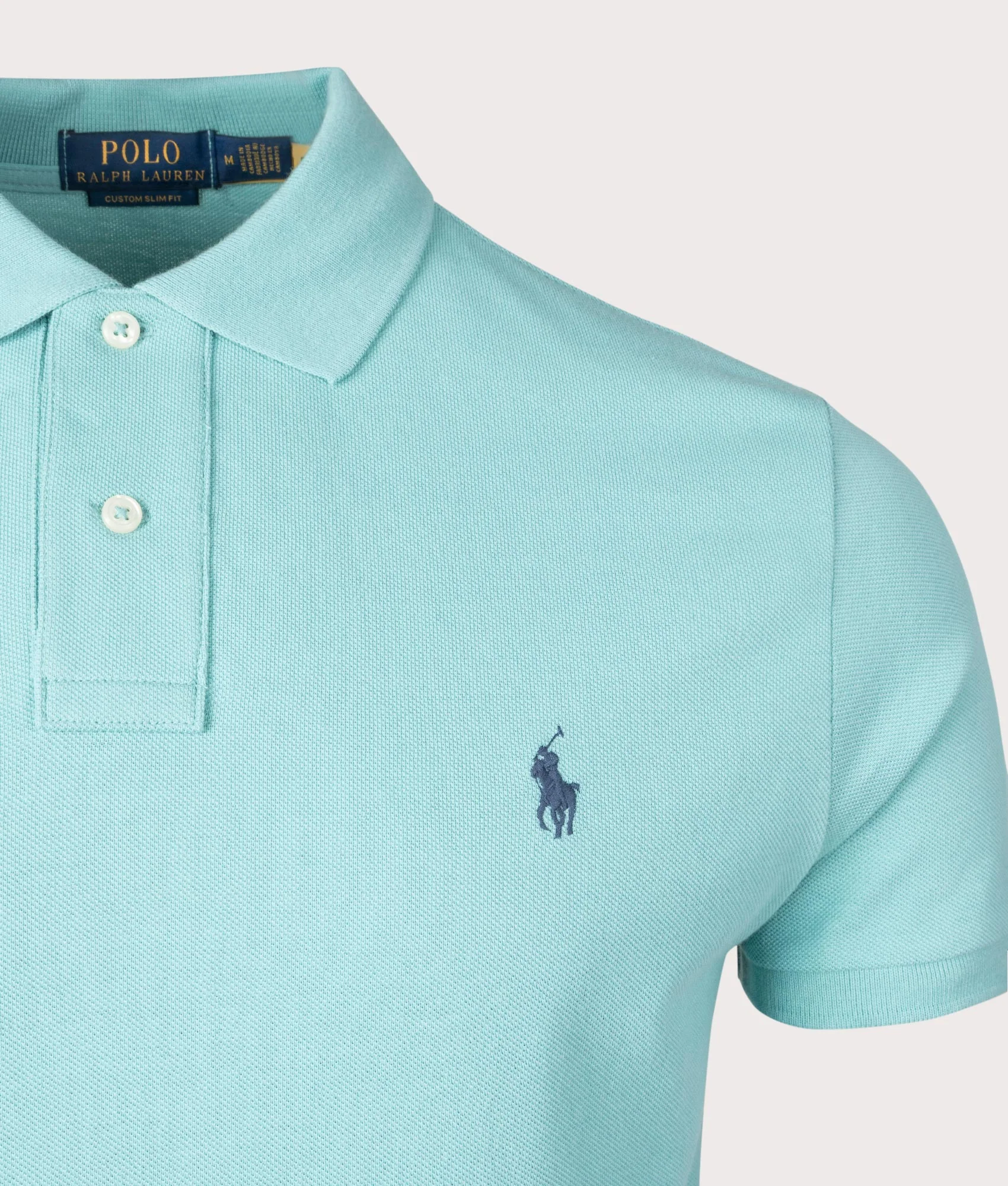 Custom Slim Fit Mesh Polo Shirt - Image 2