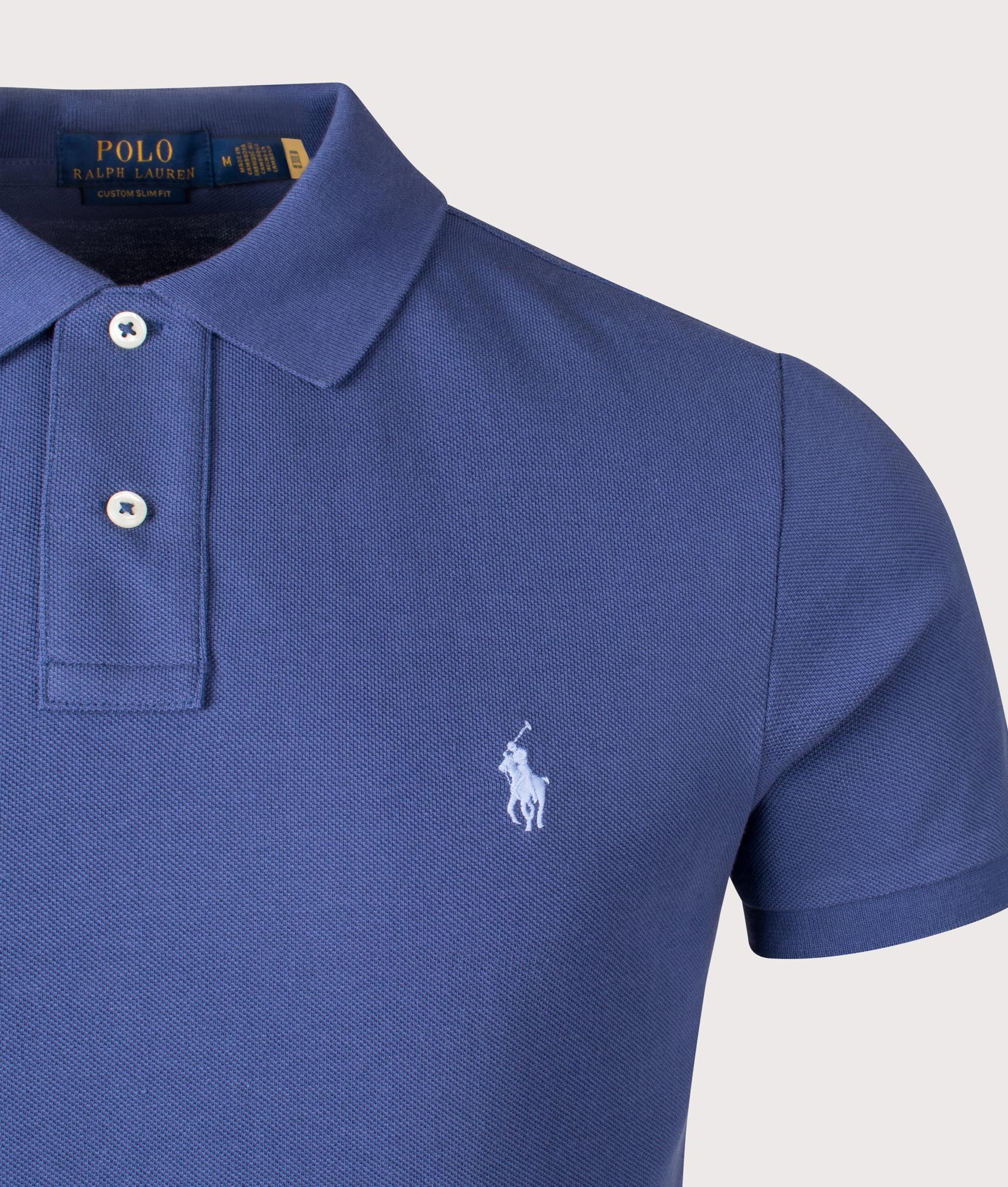 Custom Slim Fit Mesh Polo Shirt - Image 2