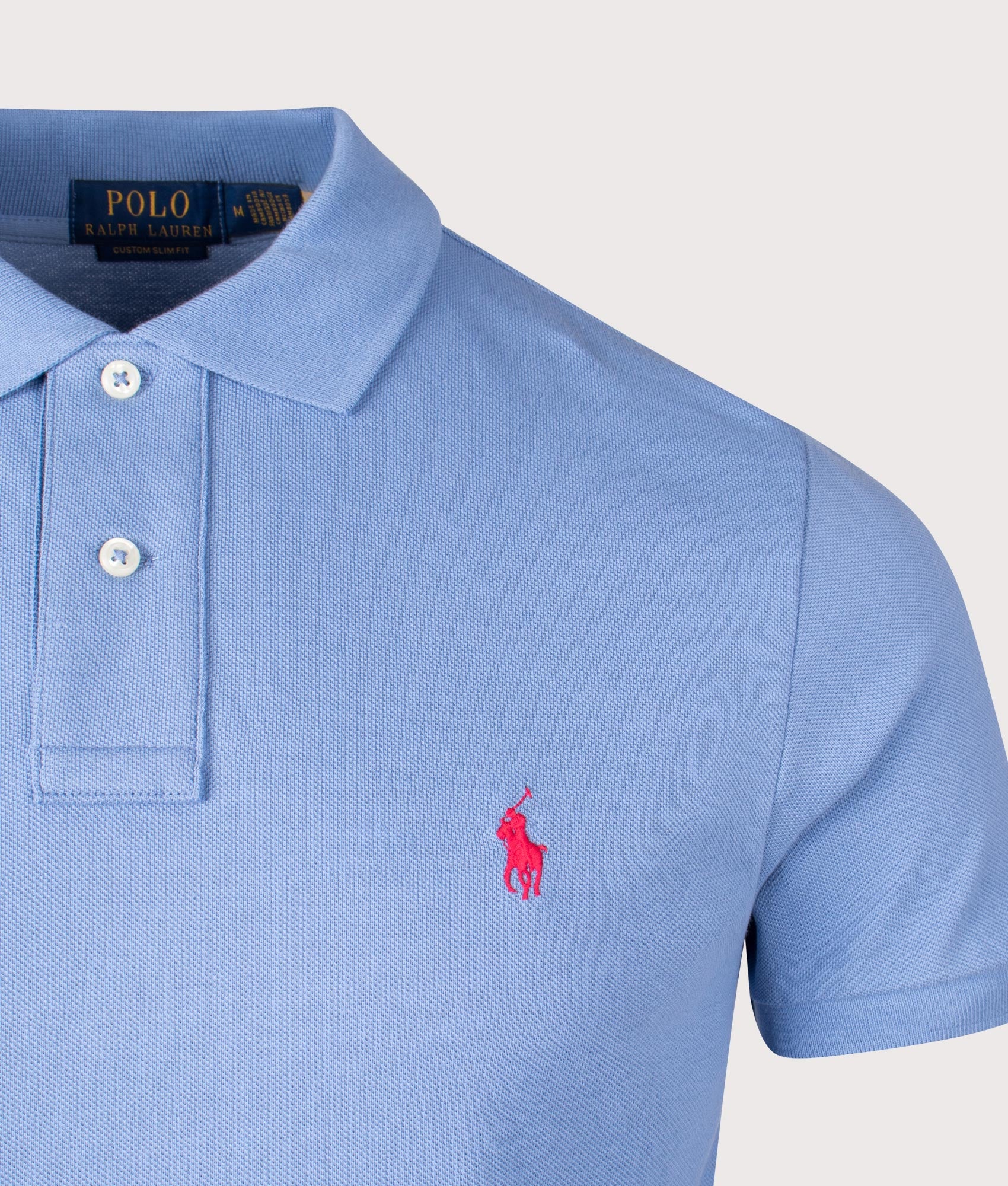 Custom Slim Fit Mesh Polo Shirt - Image 2