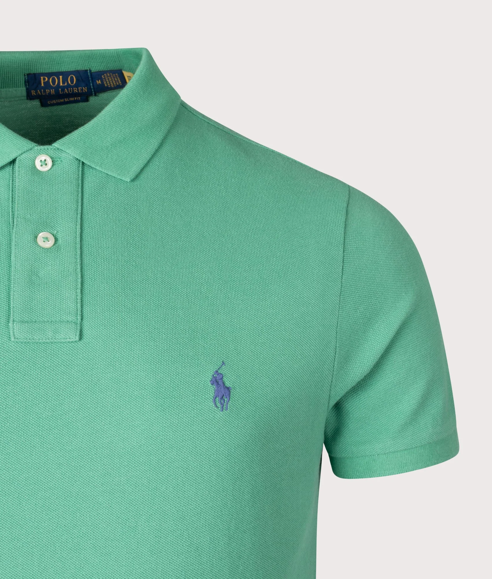 Custom Slim Fit Mesh Polo Shirt - Image 2