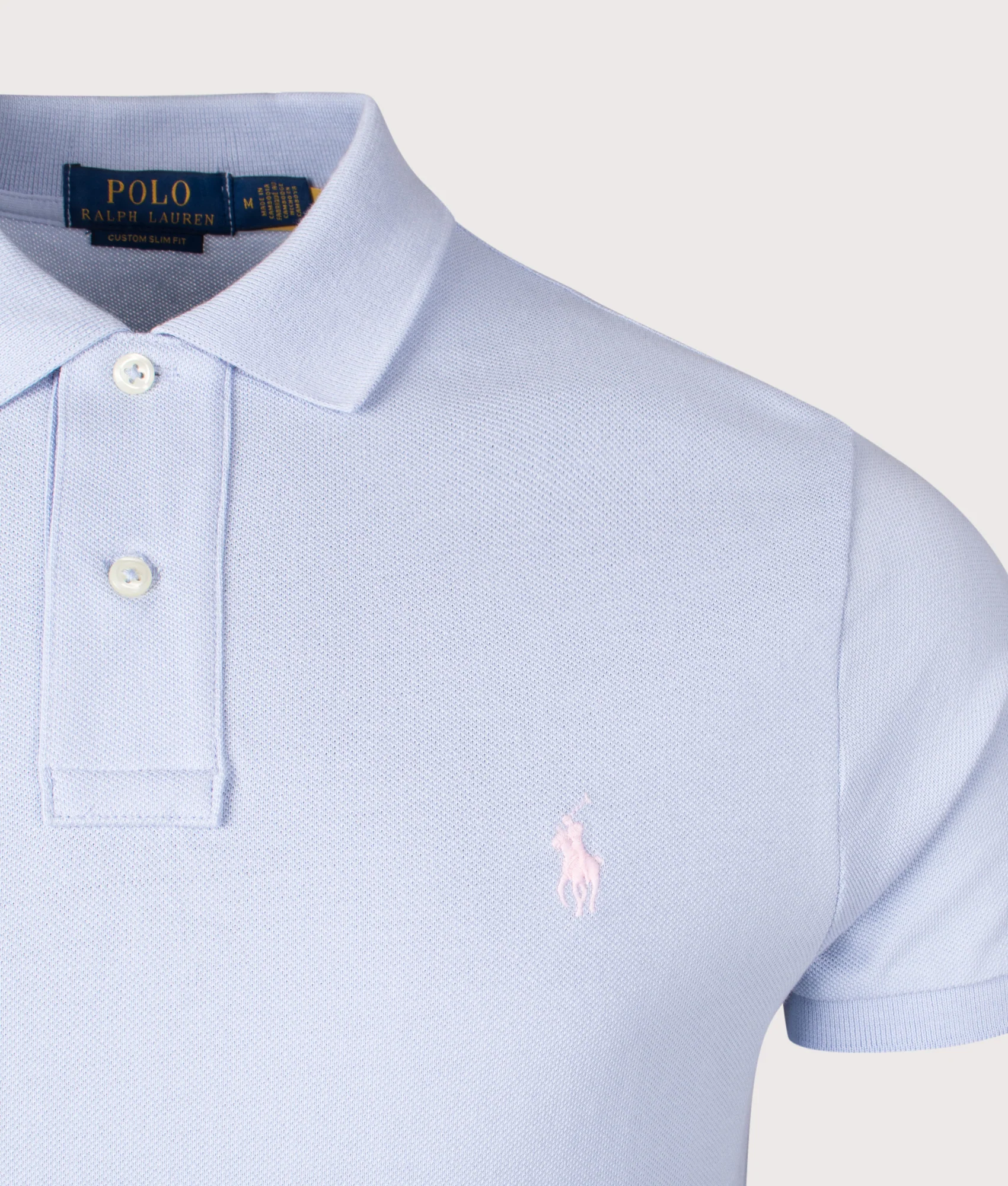 Custom Slim Fit Mesh Polo Shirt - Image 2