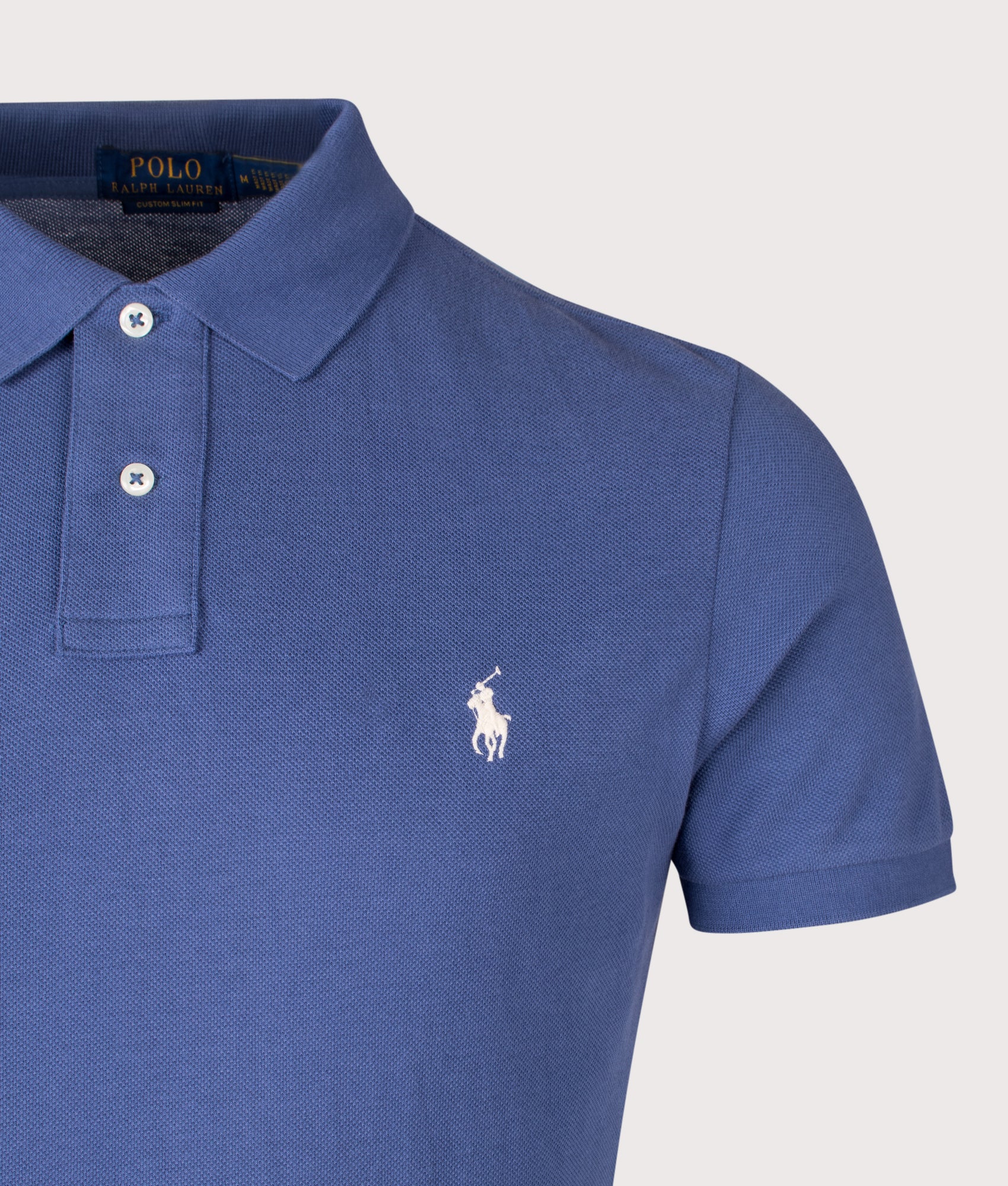 Custom Slim Fit Mesh Polo Shirt - Image 2