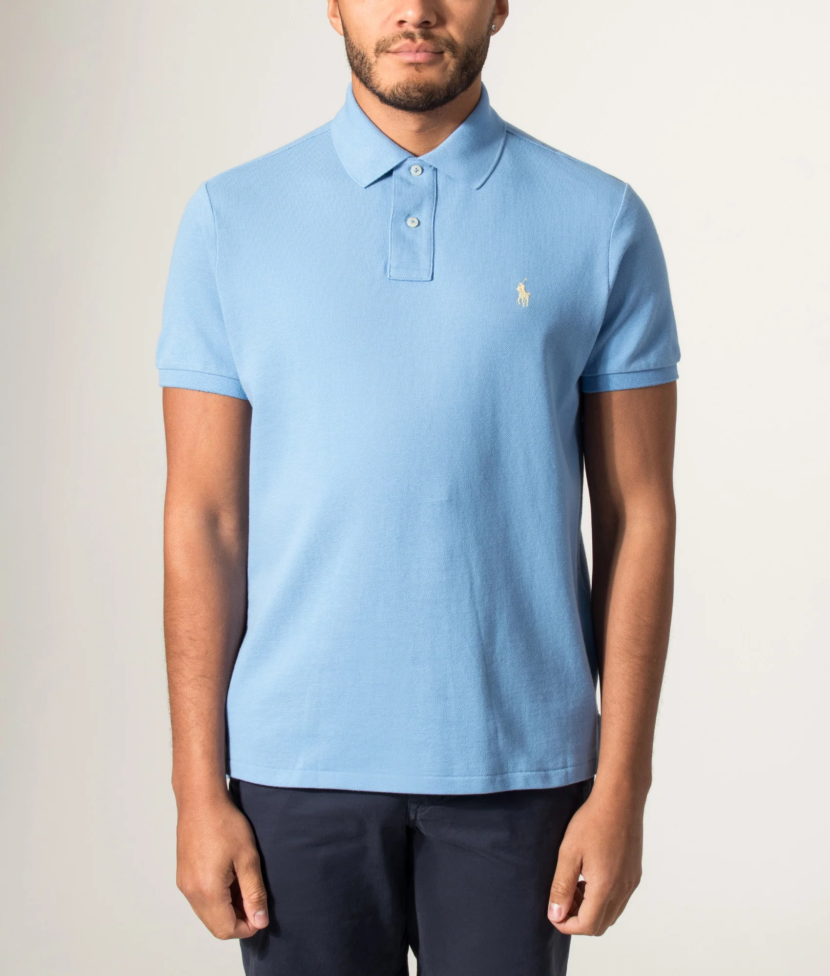 Custom Slim Fit Mesh Polo Shirt - Image 2