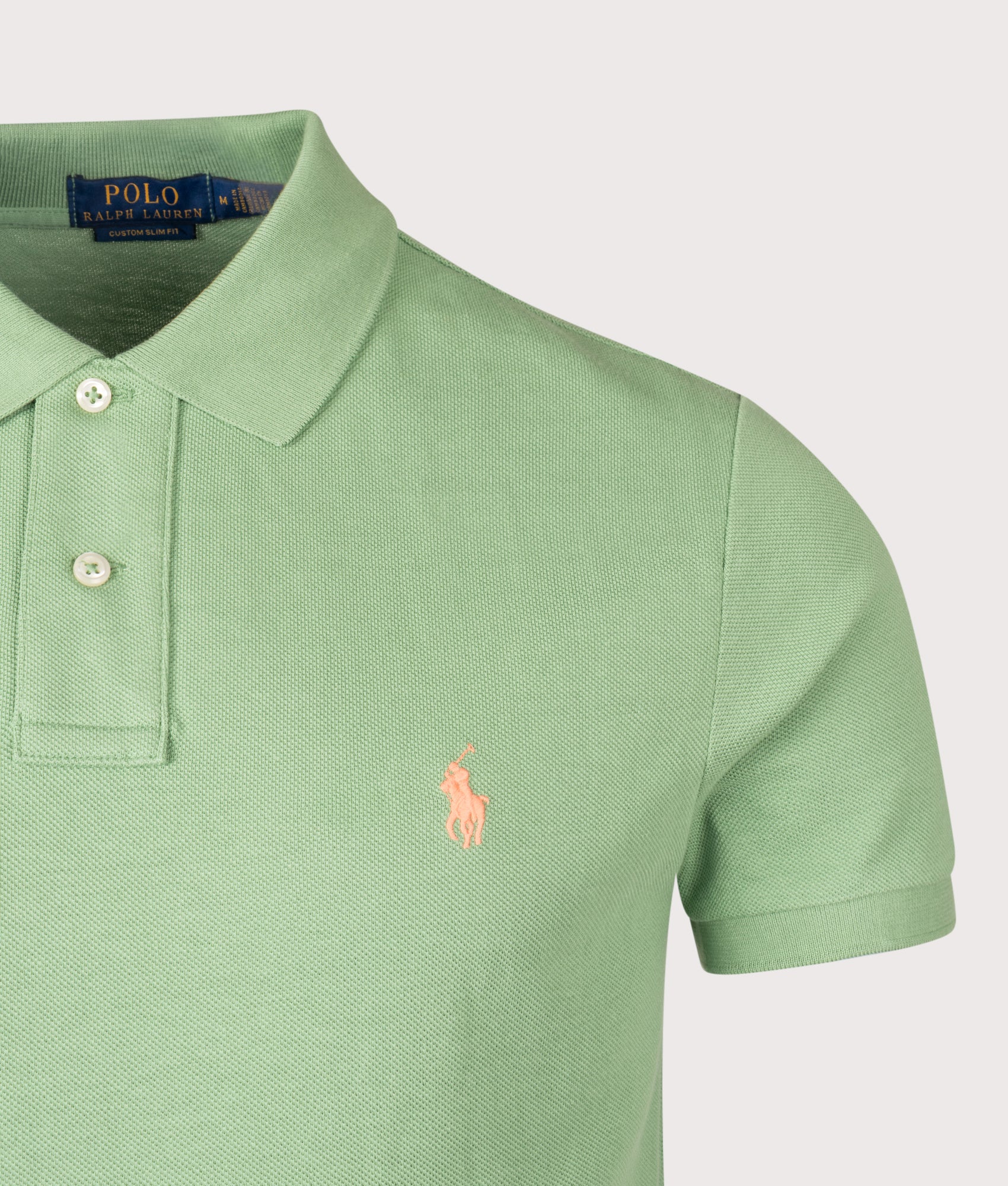 Custom Slim Fit Mesh Polo Shirt - Image 3