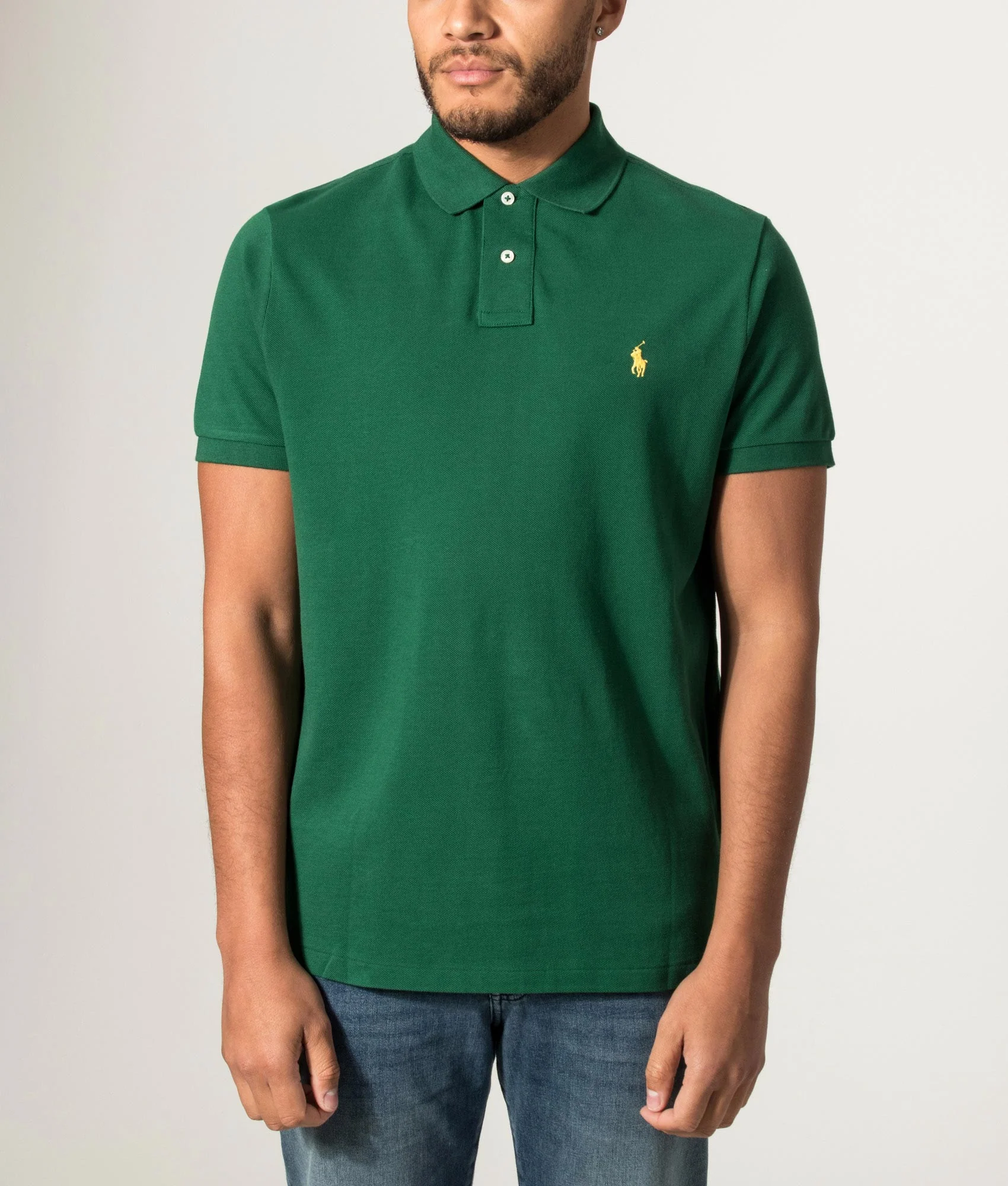 Custom Slim Fit Mesh Polo Shirt - Image 2