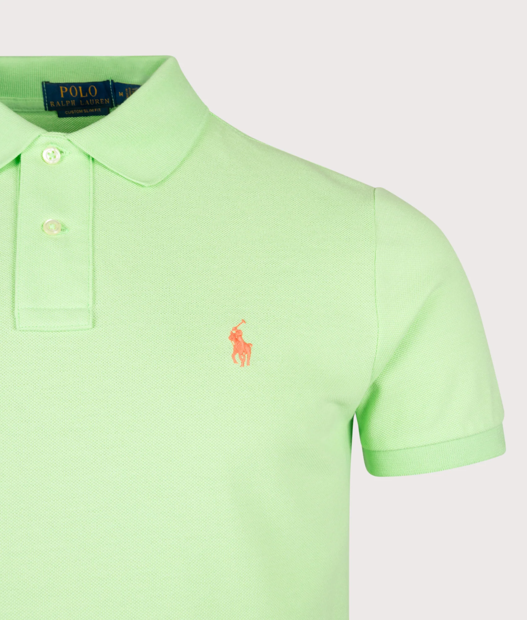 Custom Slim Fit Mesh Polo Shirt - Image 2