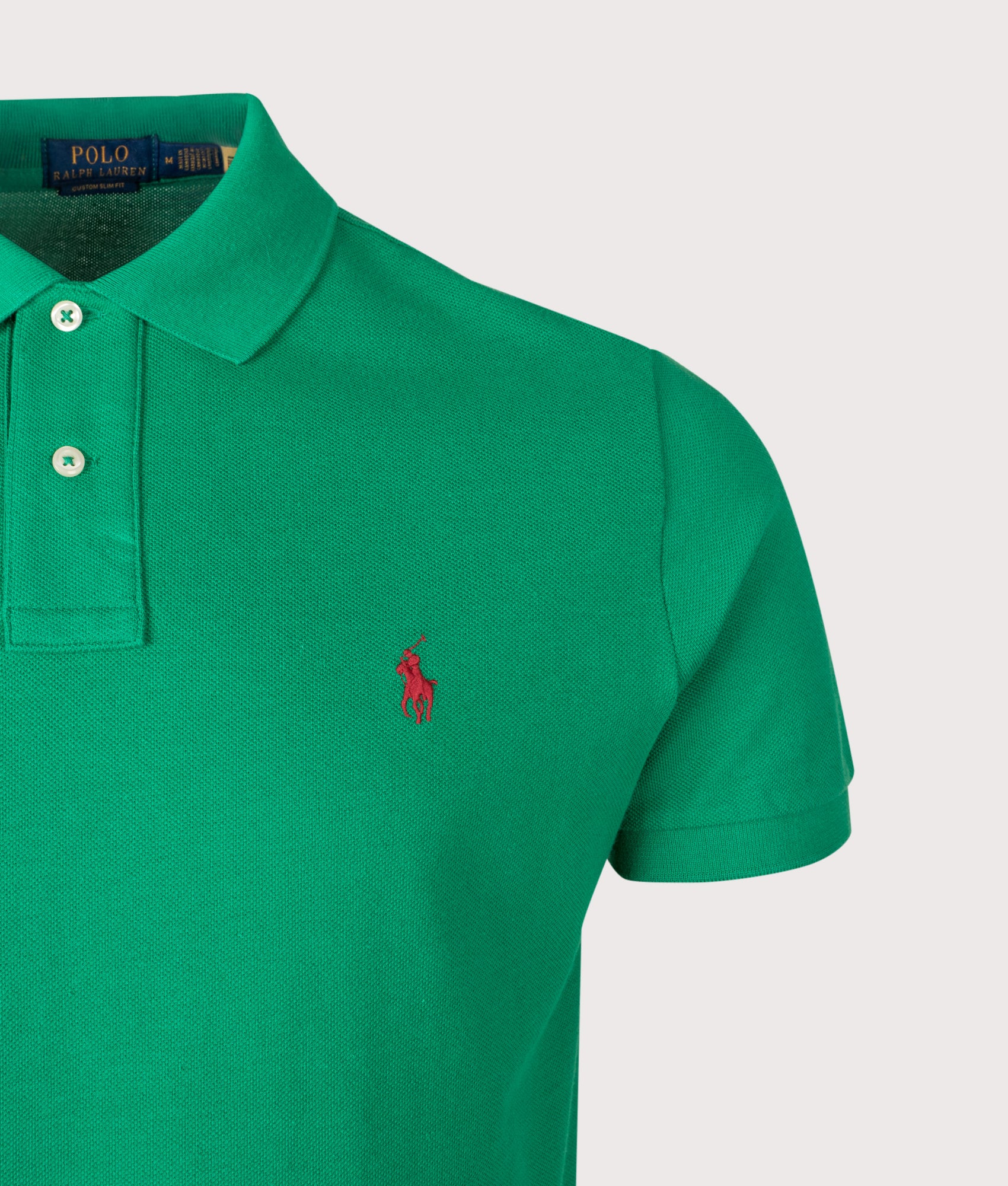 Custom Slim Fit Mesh Polo Shirt - Image 2