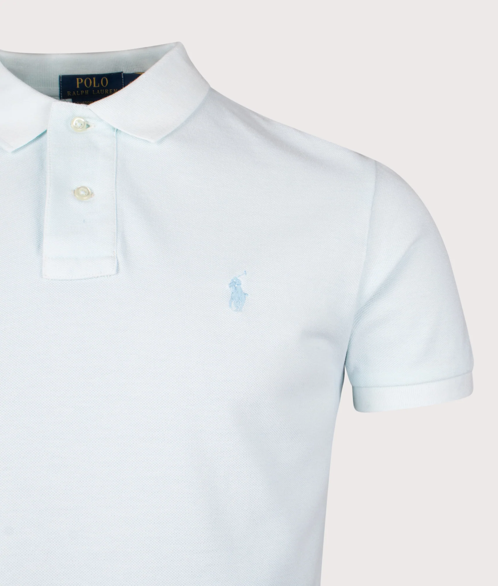 Custom Slim Fit Mineral-Dyed Mesh Polo Shirt - Image 2