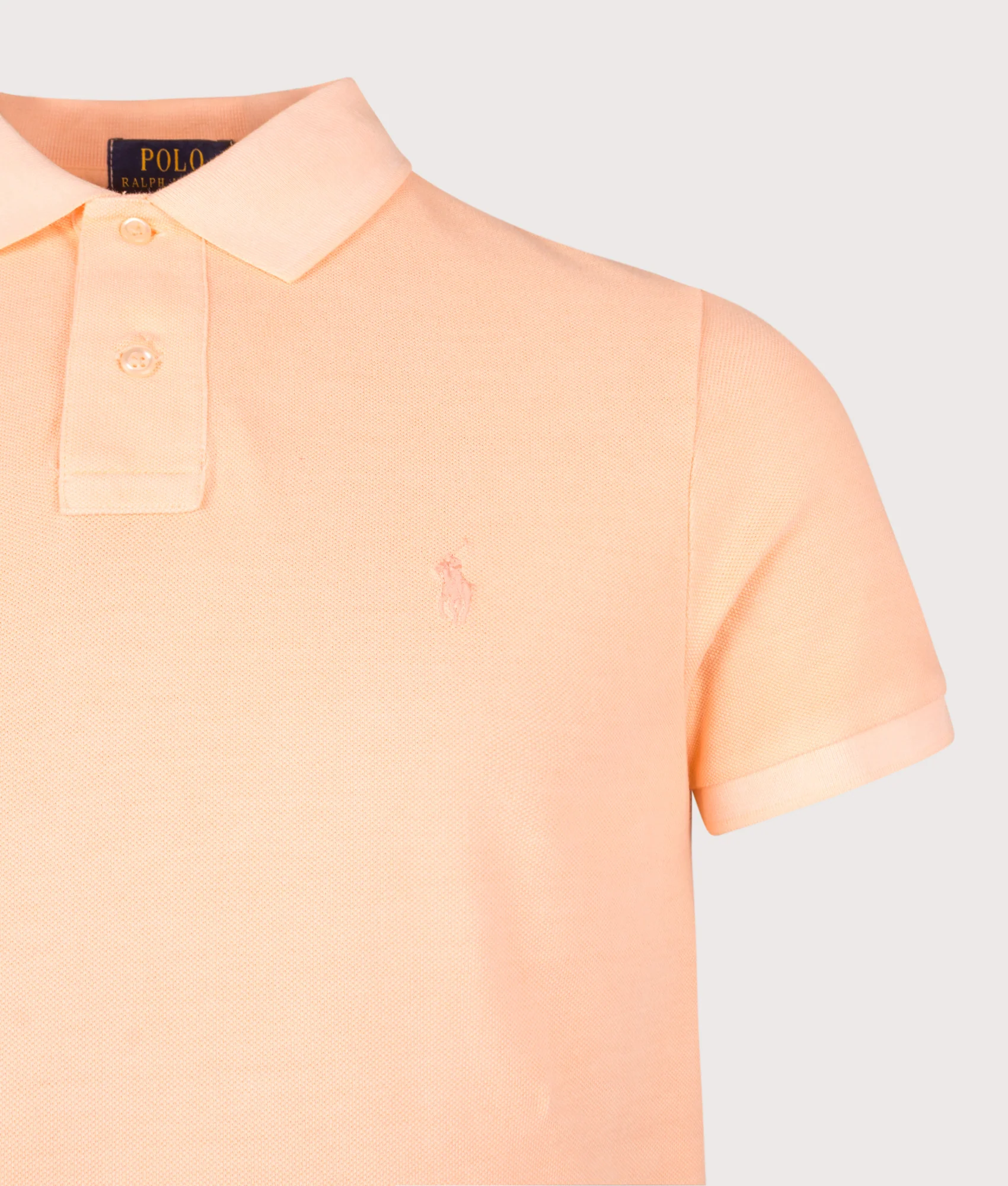 Custom Slim Fit Mineral-Dyed Mesh Polo Shirt - Image 2