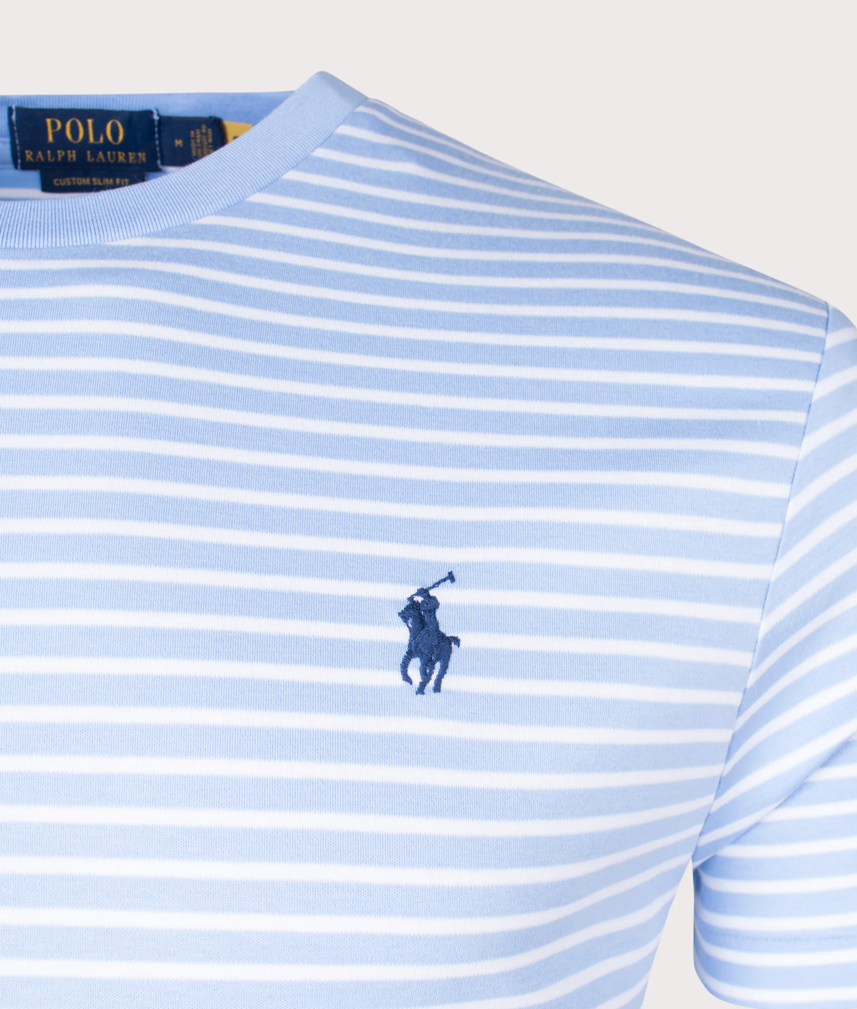 Custom Slim Fit Soft Cotton Stripe T-Shirt - Image 2