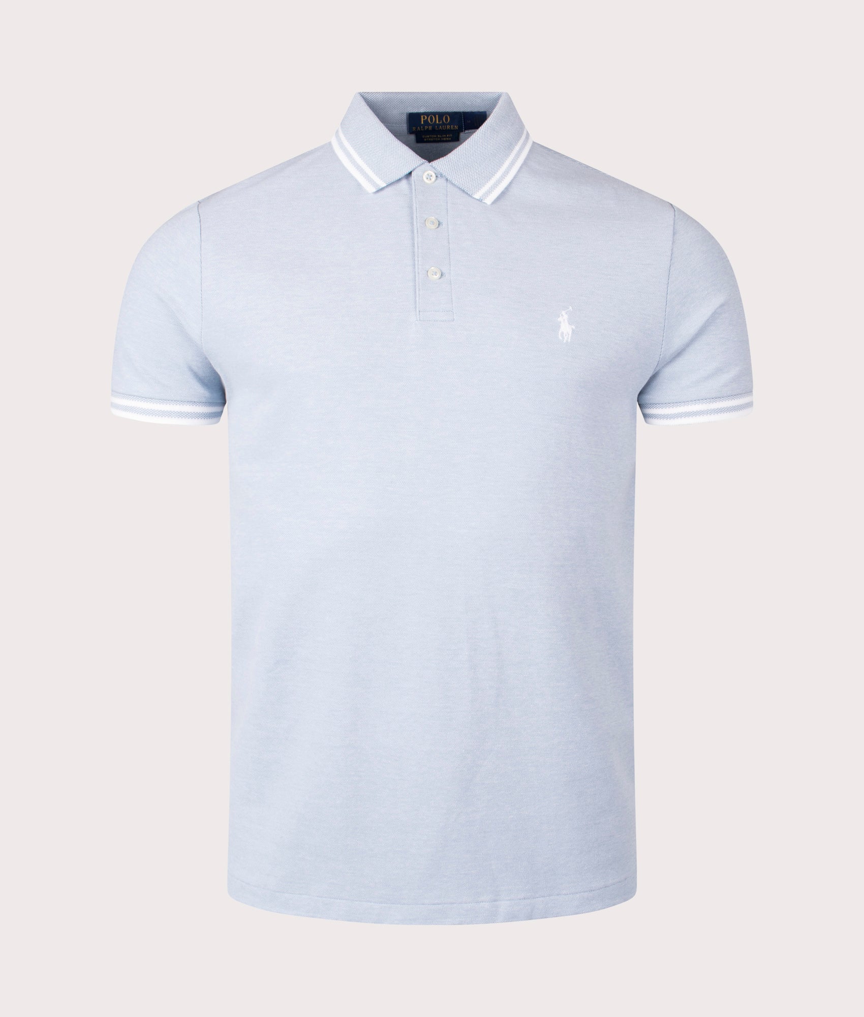 Custom Slim Fit Stretch Mesh Polo Shirt