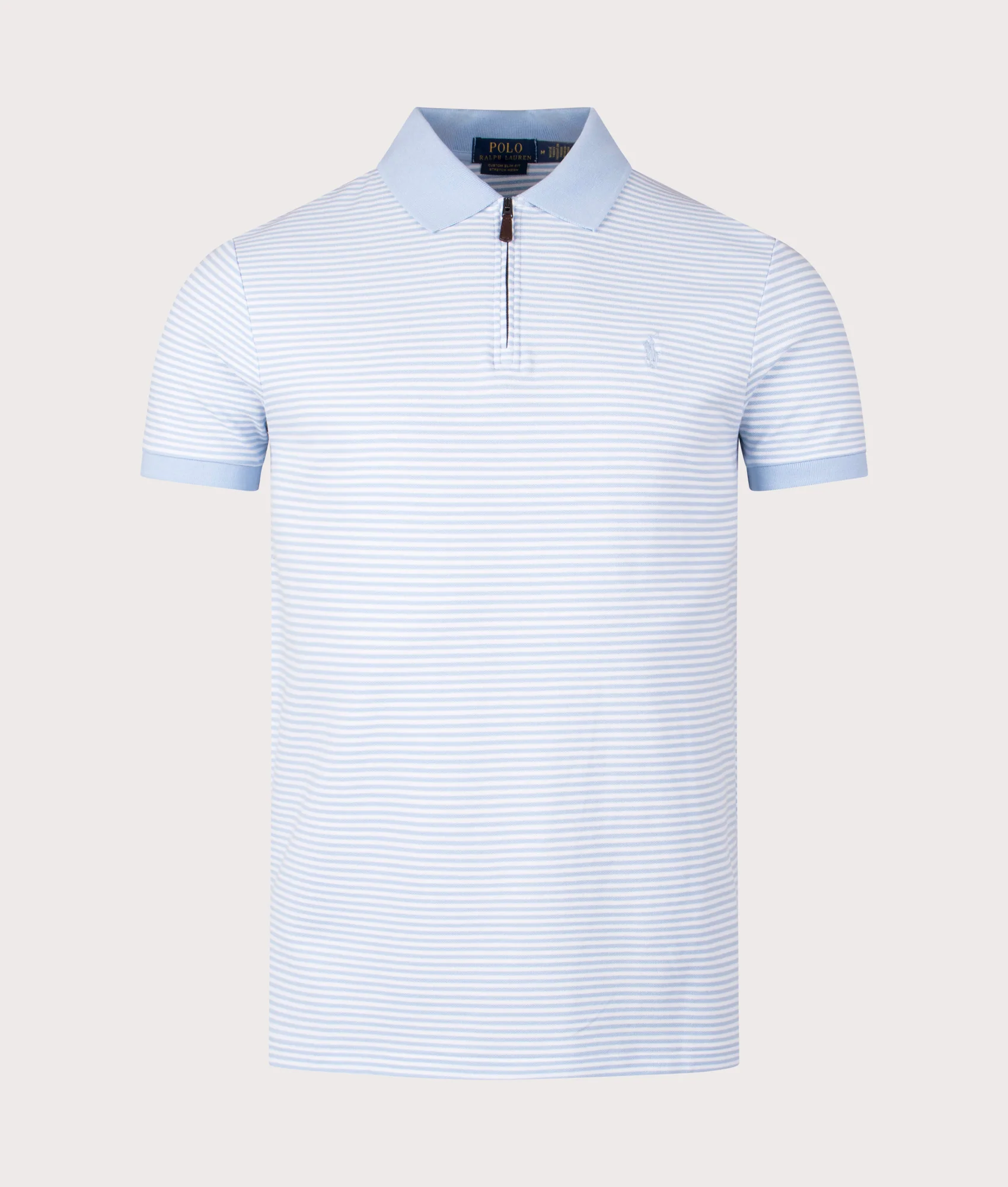Custom Slim Fit Stretch Mesh Polo Shirt