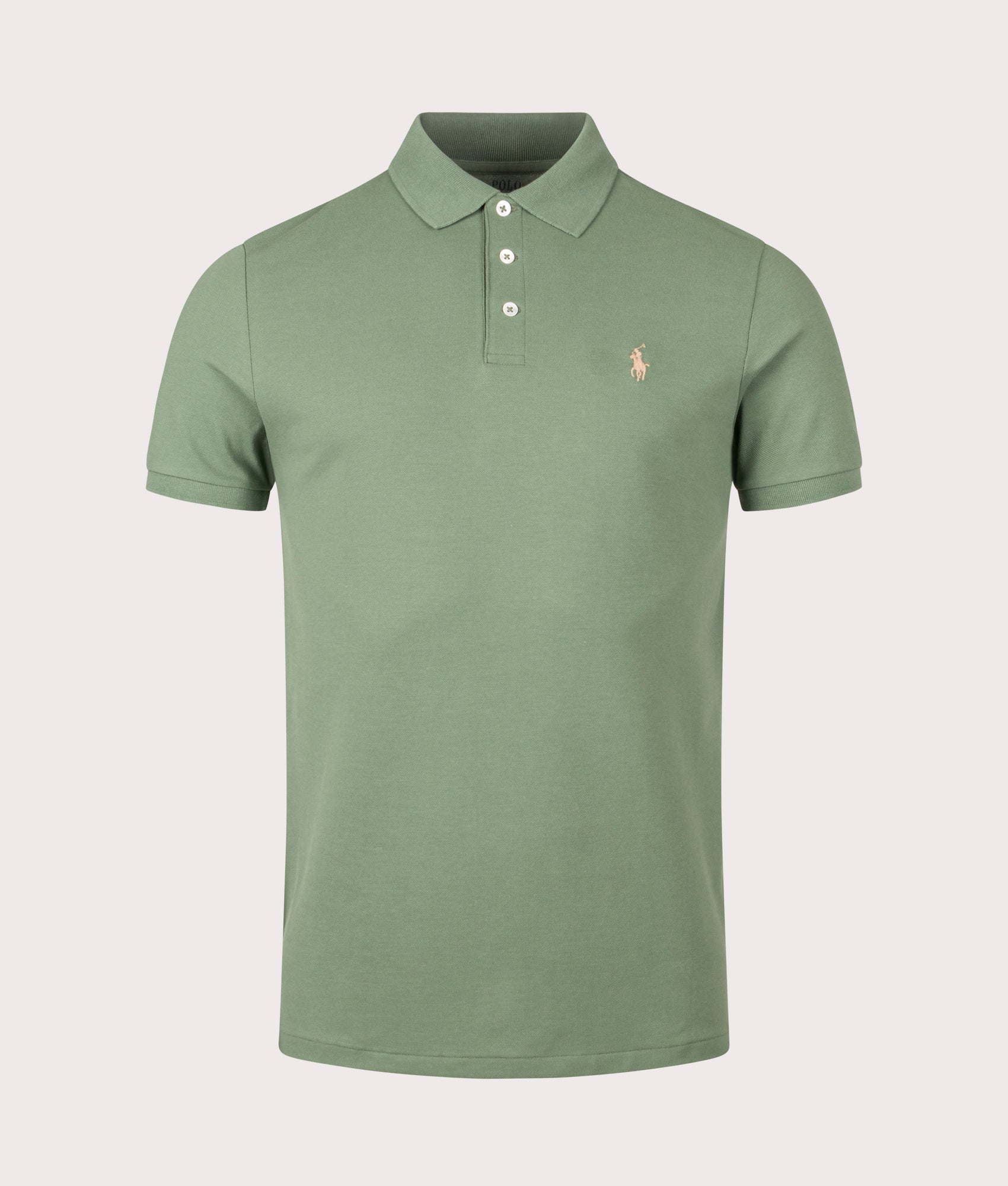Custom Slim Fit Stretch Mesh Polo Shirt