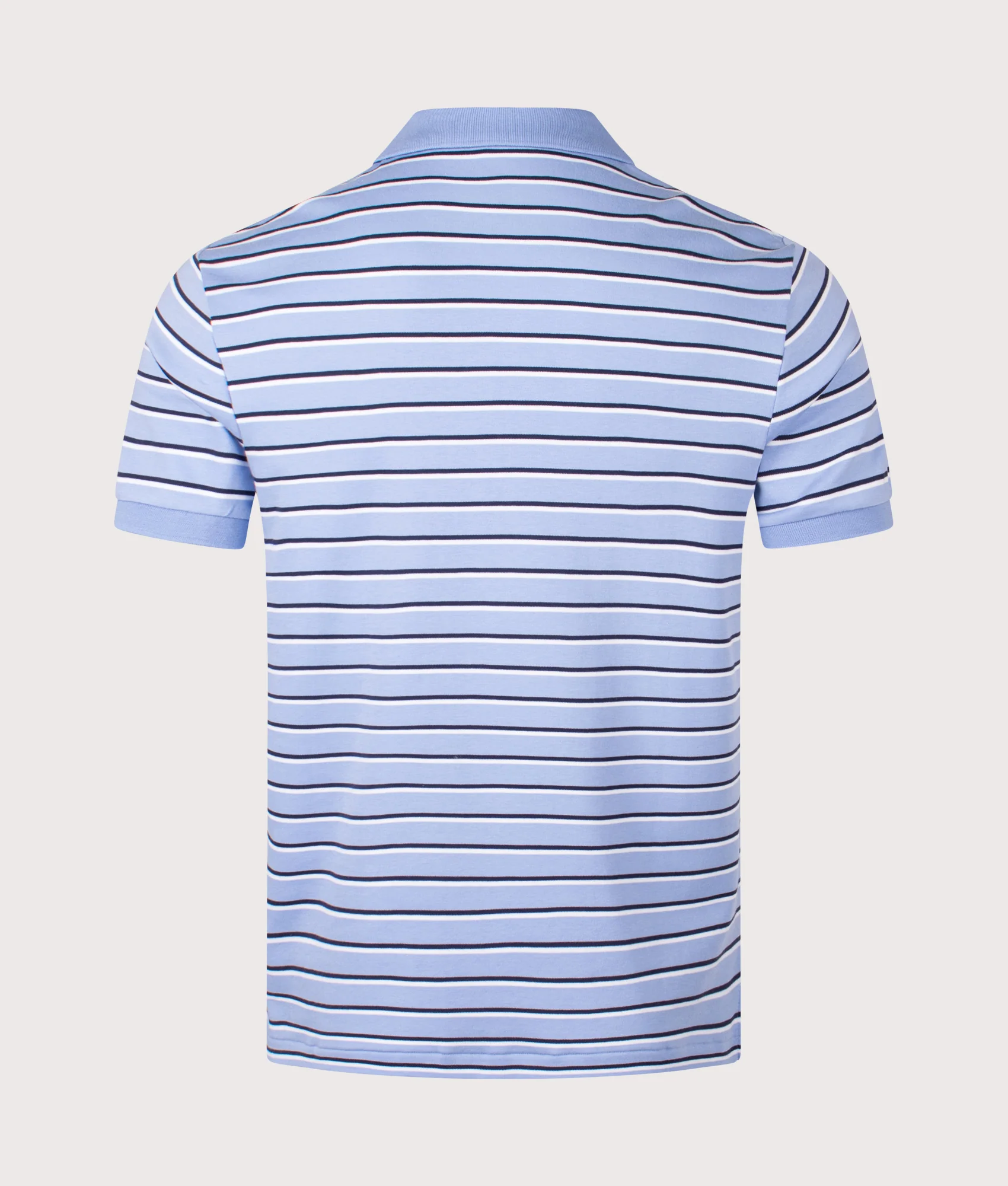 Custom Slim Fit Striped Soft Cotton Polo Shirt - Image 3