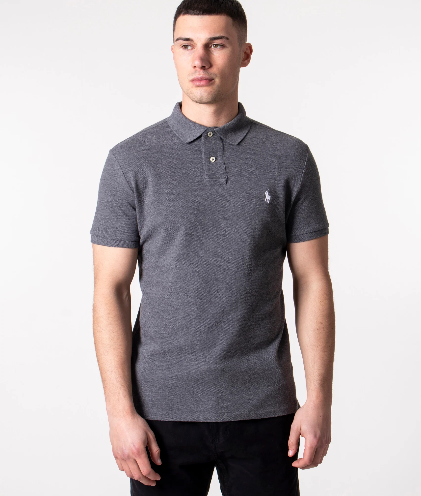 Custom Slim Fit Mesh Polo Shirt