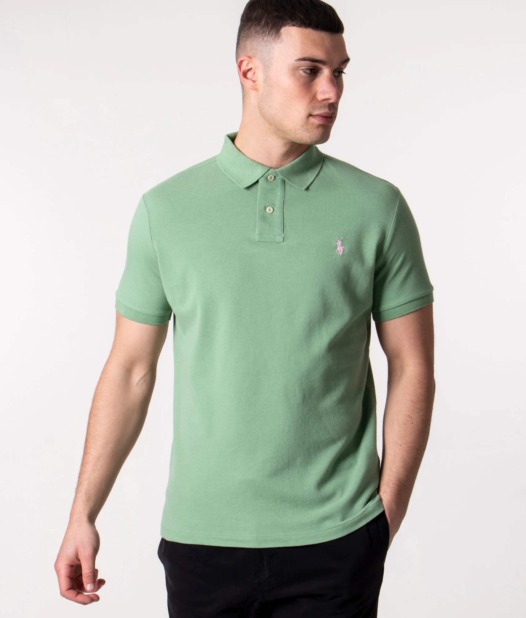 Custom Slim Fit Mesh Polo Shirt