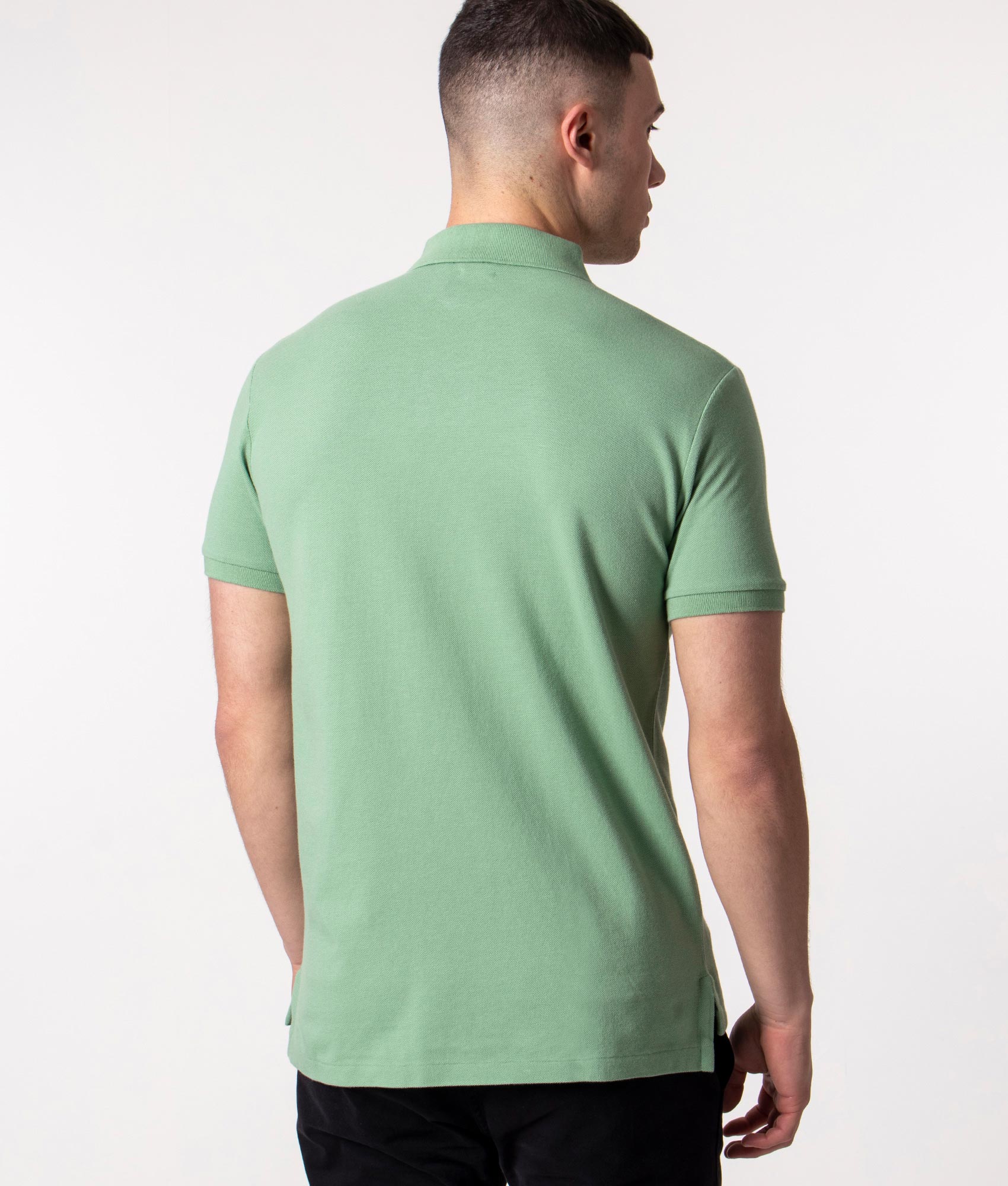 Custom Slim Fit Mesh Polo Shirt - Image 3