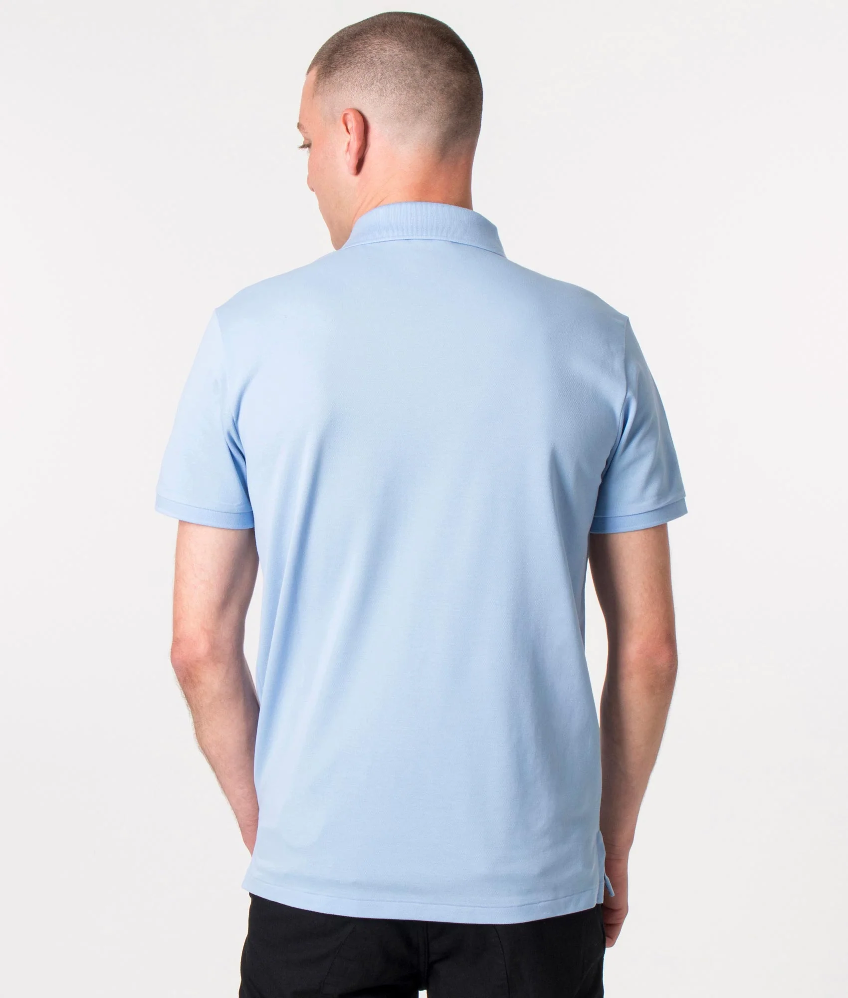 Custom Slim Fit zip Stretch  Polo Shirt - Image 3
