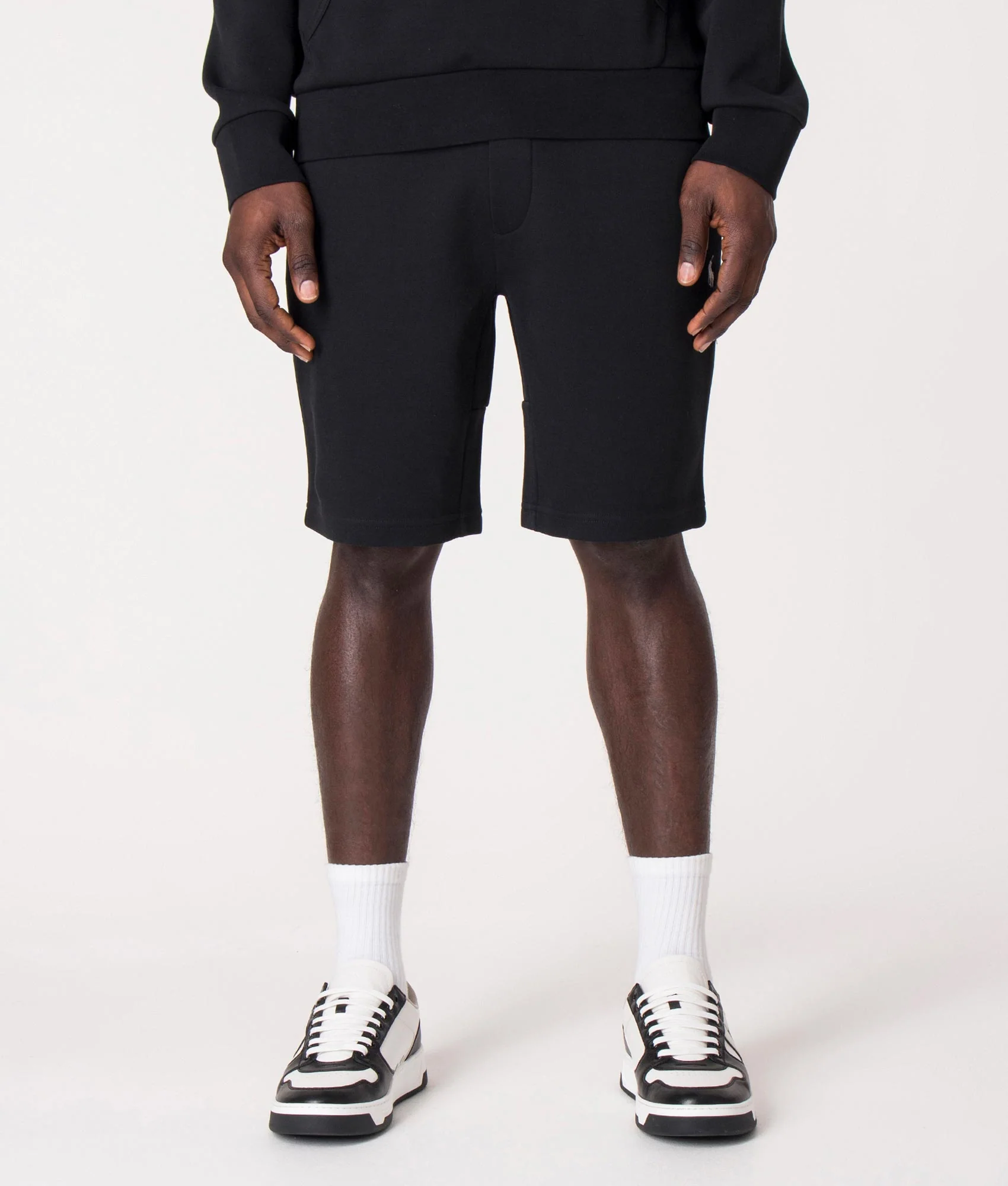 Regular Fit Double Knit Athletic Sweat Shorts - Image 4
