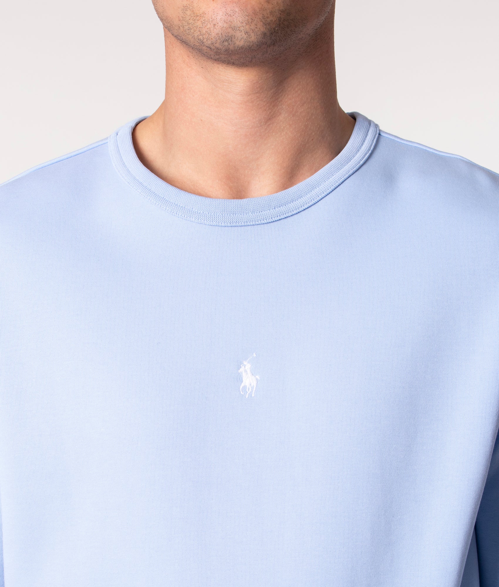Relaxed Fit Double Knit Centre Logo Sweatshirt - Image 3