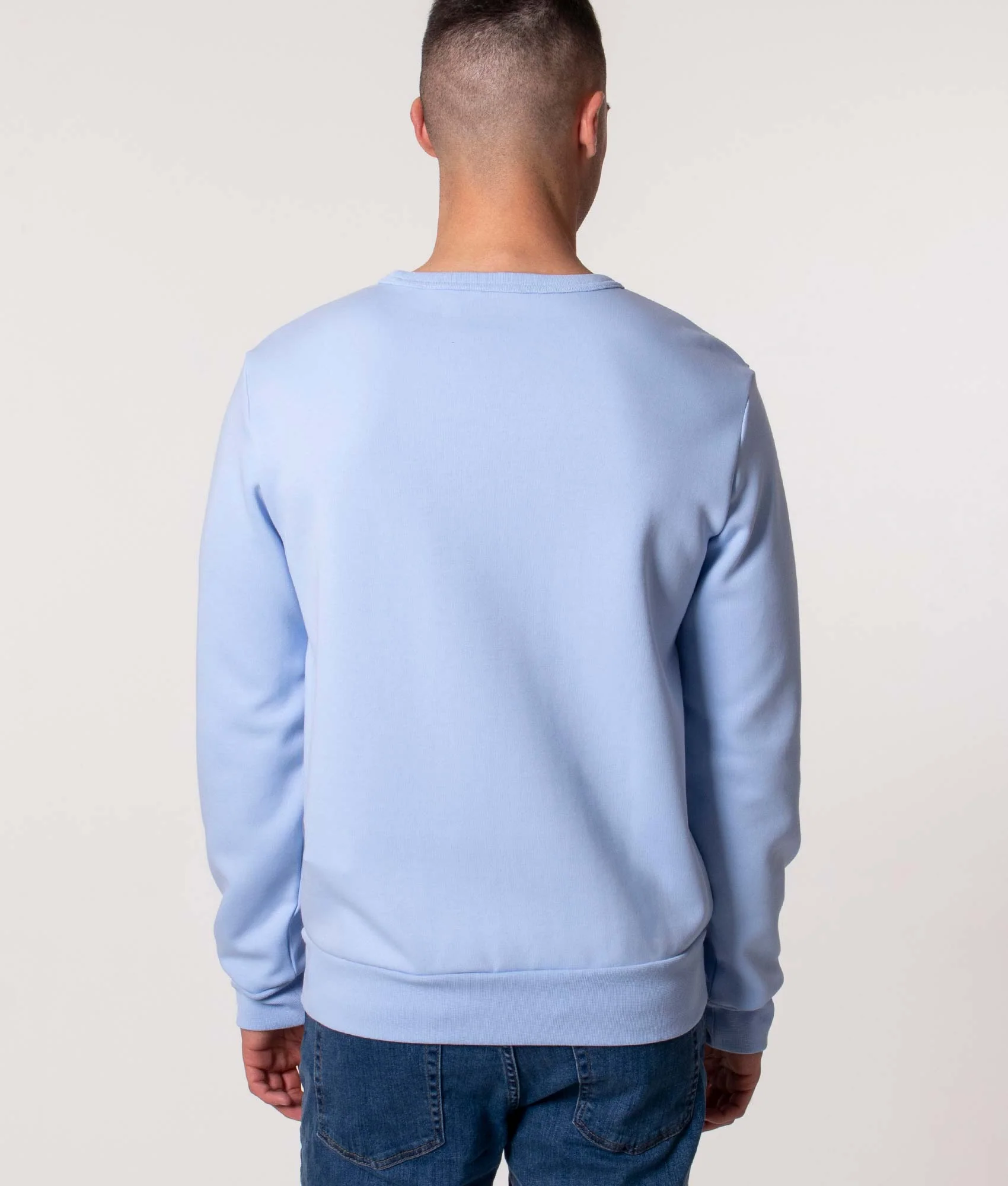 Relaxed Fit Double Knit Centre Logo Sweatshirt - Image 4