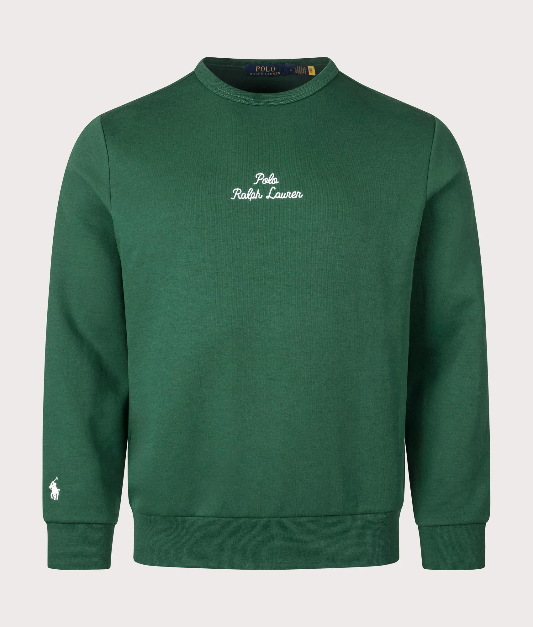 Embroidered Logo Double Knit Sweatshirt