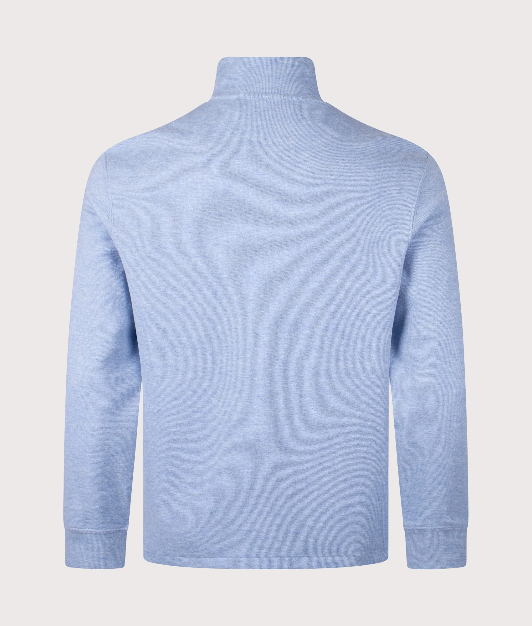 Loose Fit Estate-Rib Quarter Zip Knit Jumper - Image 3
