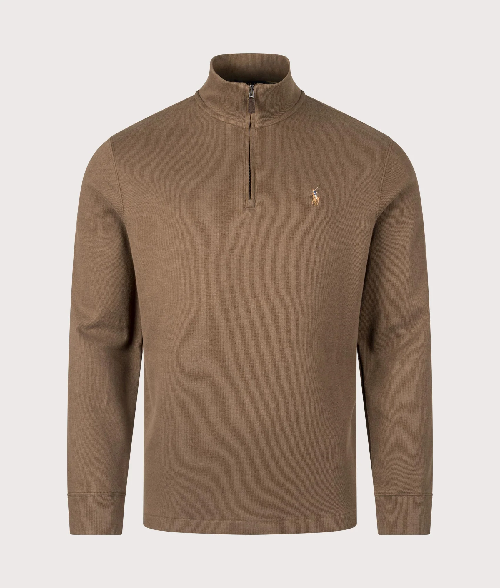 Estate-Rib Quarter Zip Knit Jumper